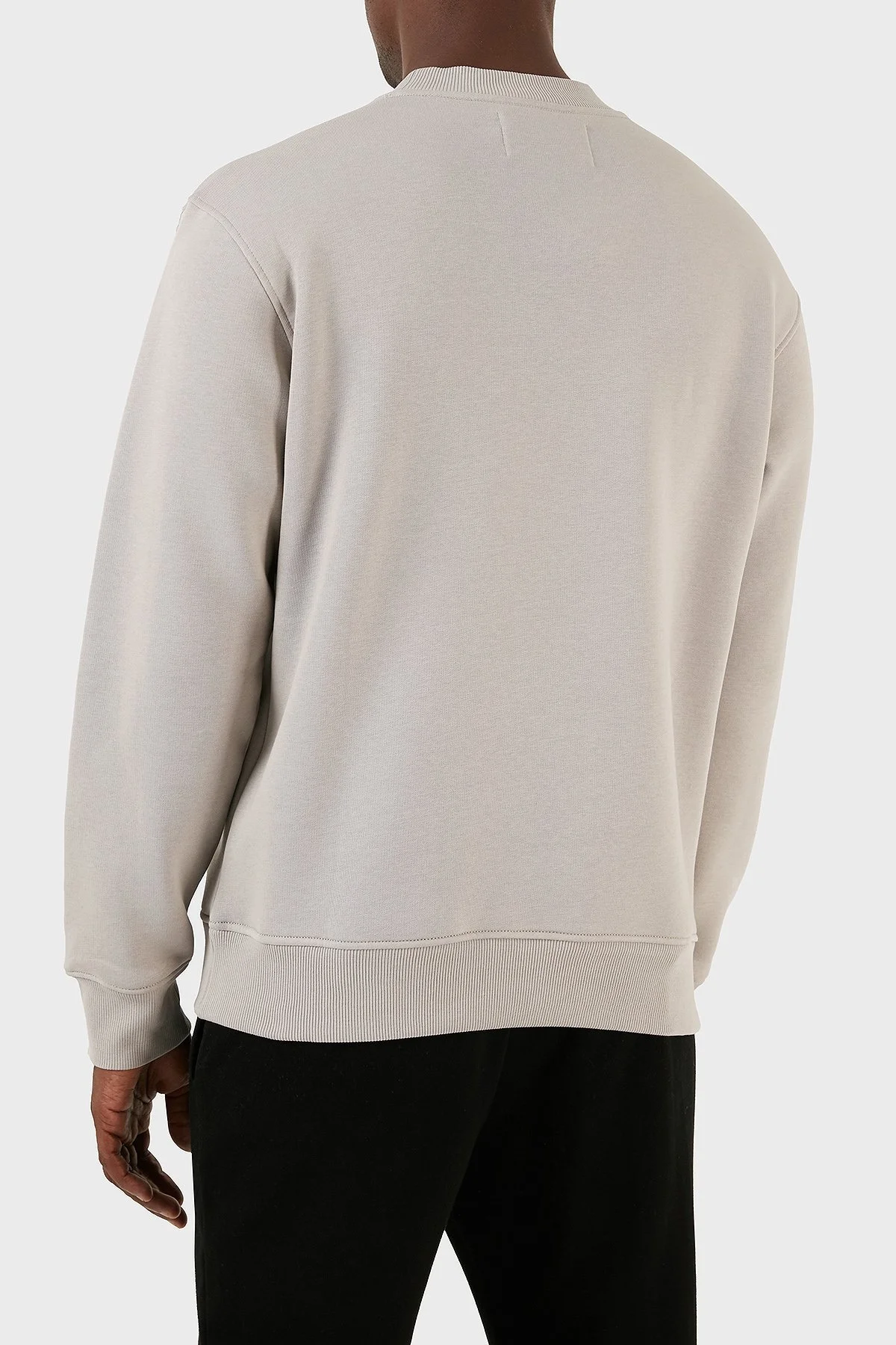 Calvin Klein Logolu Bisiklet Yaka Şardonlu Regular Fit J30J323434PEE Erkek Sweat J30J323434 PEE GRİ - 2