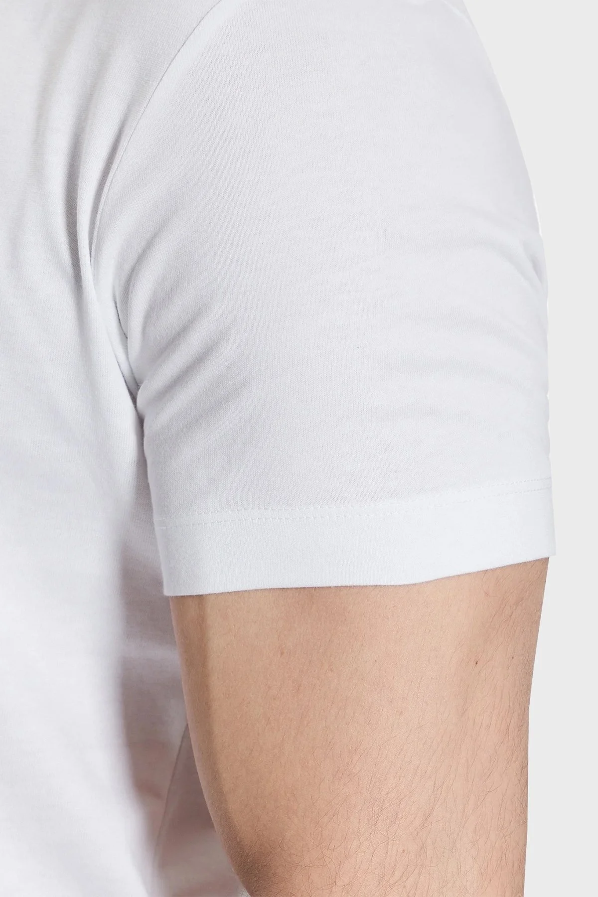 Calvin Klein Logolu Bisiklet Yaka Slim Fit Pamuklu Jarse J30J322872YAF Erkek T Shirt J30J322872 YAF BEYAZ - 5