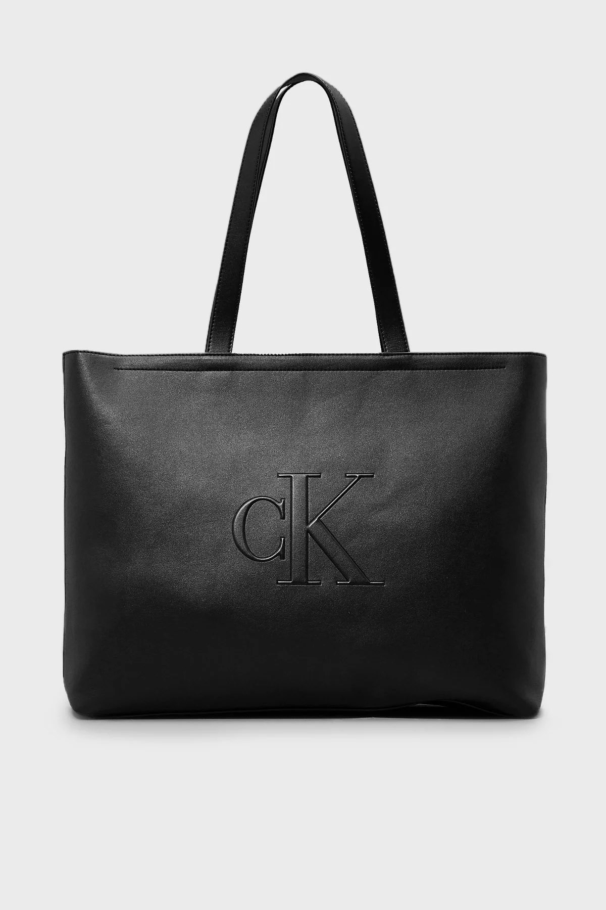 Calvin Klein Logolu Büyük K60K612724BEH Bayan Çanta K60K612724 BEH SİYAH - 1