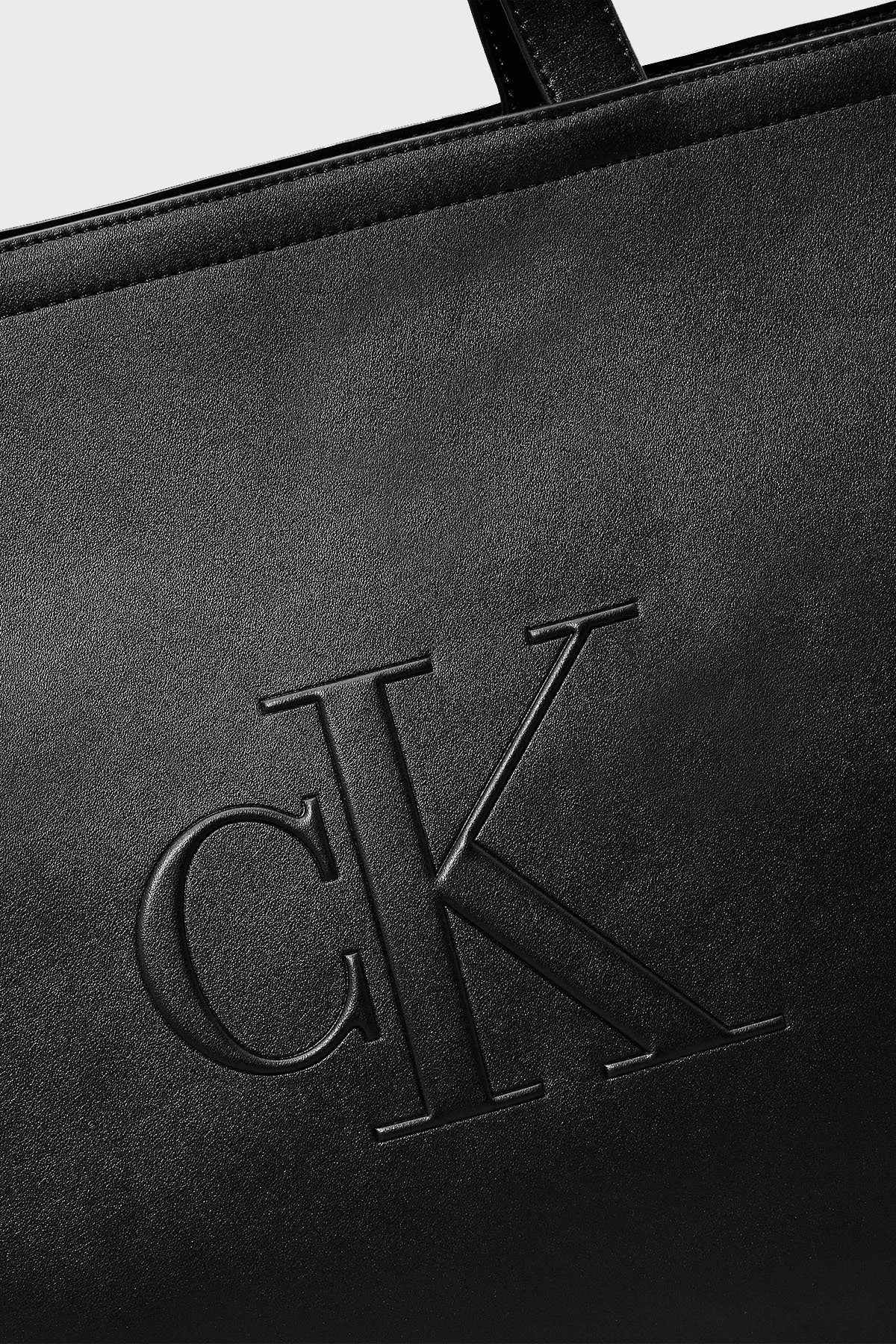 Calvin Klein Logolu Büyük K60K612724BEH Bayan Çanta K60K612724 BEH SİYAH - 5