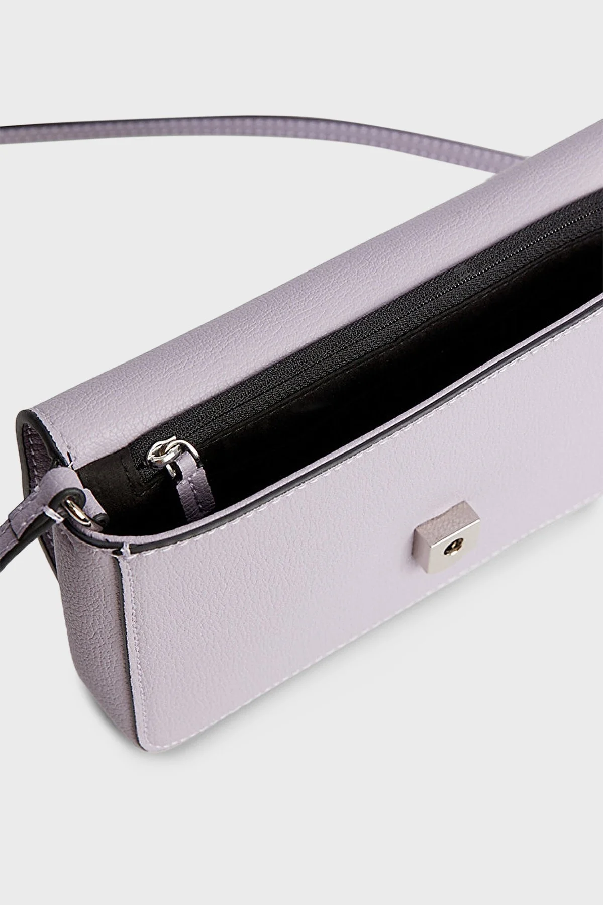 Calvin Klein Logolu Çapraz Askılı Mini K60K610704PC1 Bayan Çanta K60K610704 PC1 GRİ - 5