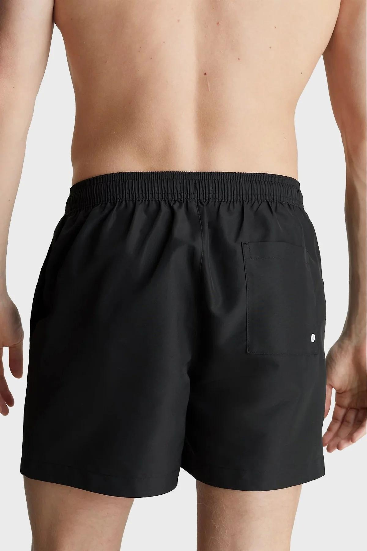 Calvin Klein Logolu Cepli Deniz Şortu Belden Bağlamalı KM0KM00991BEH Erkek Mayo Short KM0KM00991 BEH SİYAH - 3