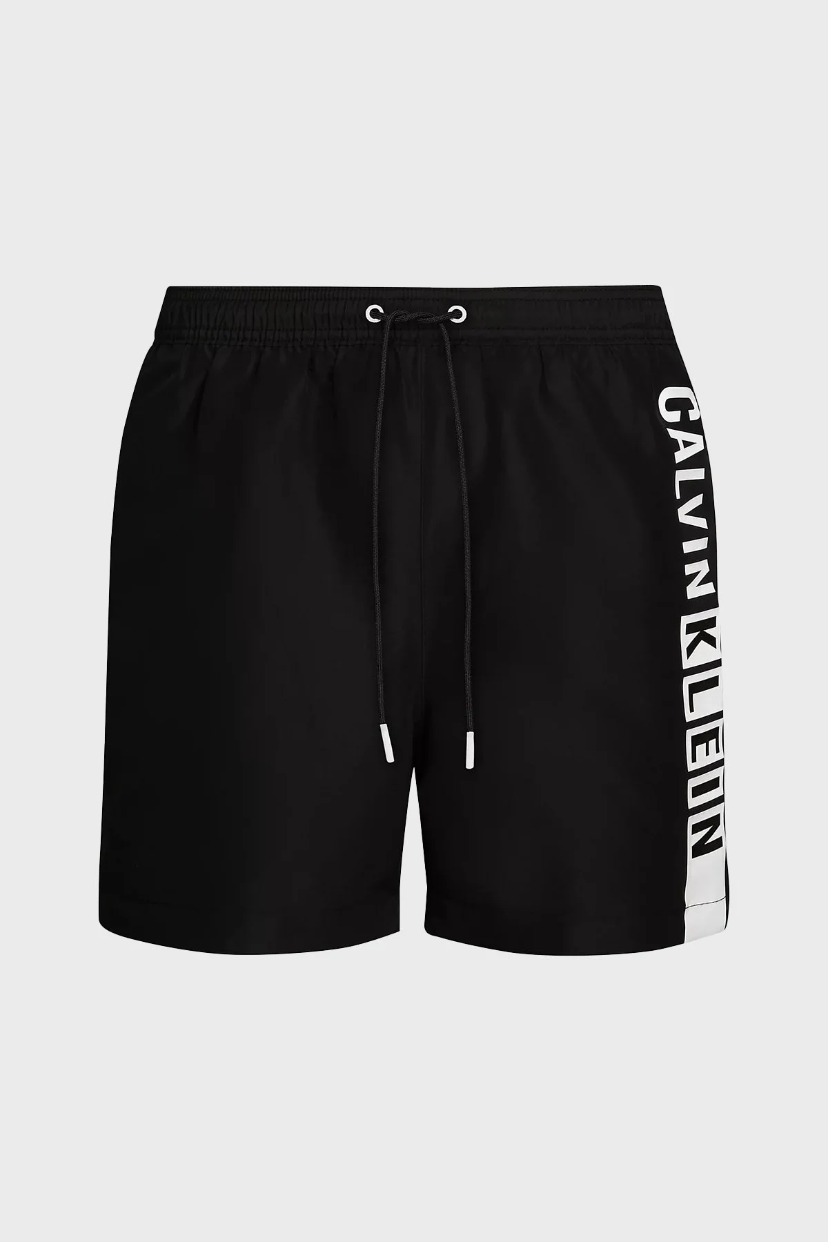 Calvin Klein Logolu Cepli Deniz Şortu Belden Bağlamalı KM0KM00991BEH Erkek Mayo Short KM0KM00991 BEH SİYAH - 4