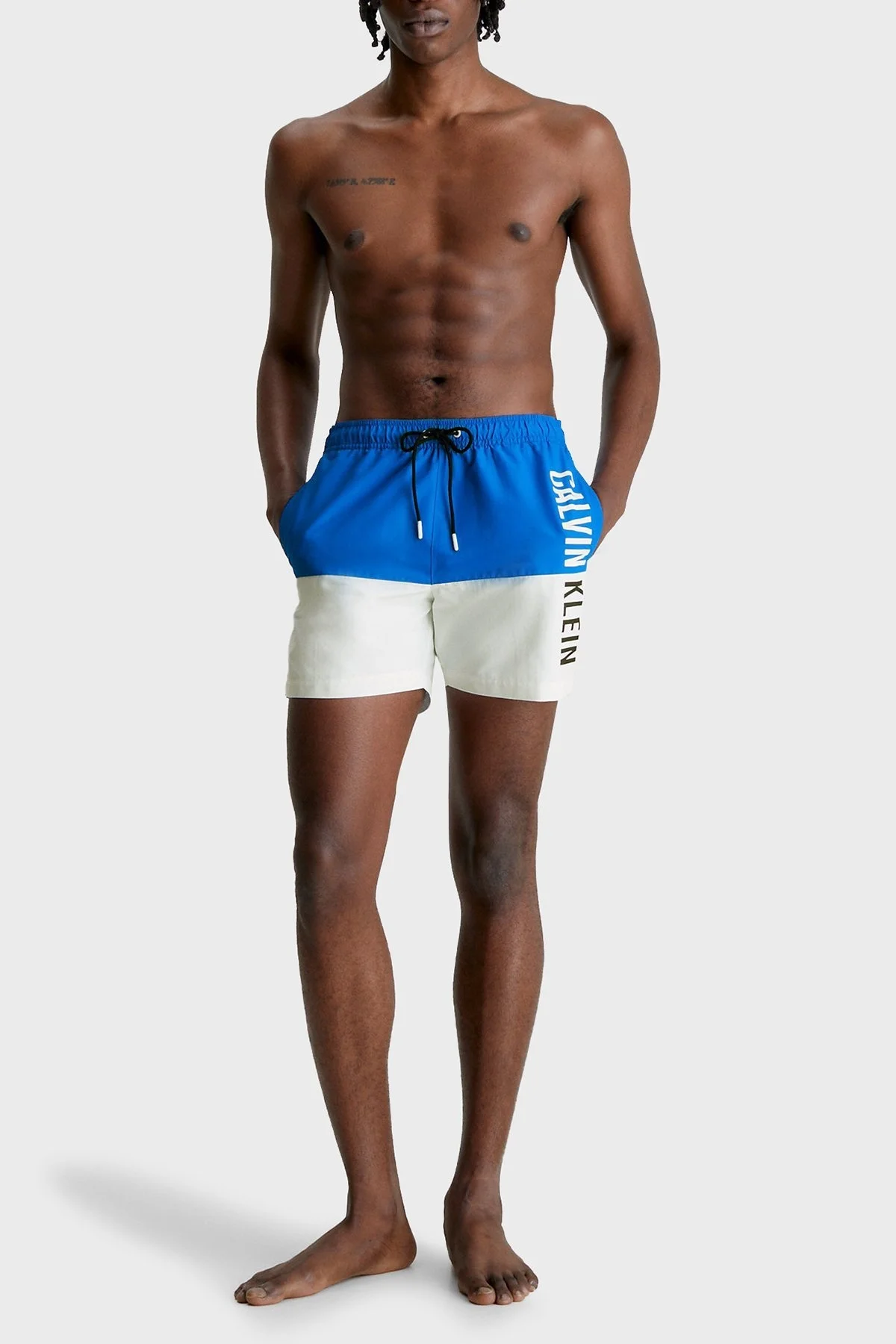 Calvin Klein Logolu Cepli KM0KM00796C4X Erkek Mayo Short KM0KM00796 C4X SAKS - 4