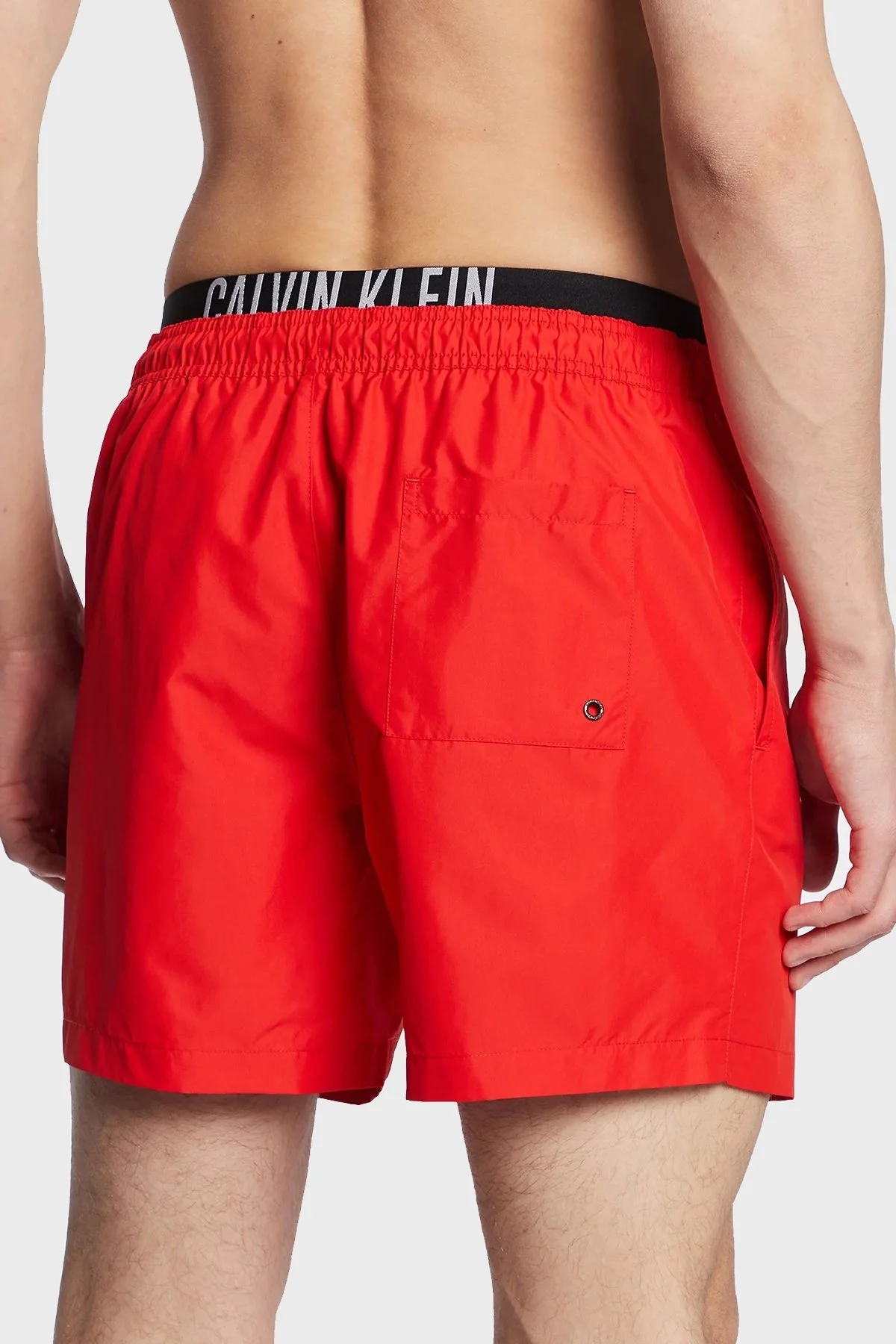 Calvin Klein Logolu Cepli KM0KM00798XNE Erkek Mayo Short KM0KM00798 XNE KIRMIZI - 3