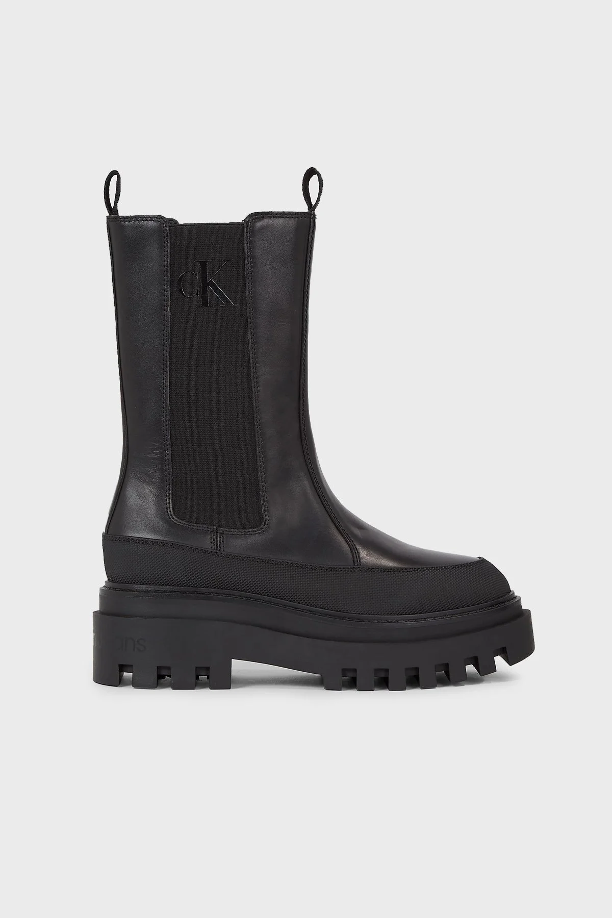 Calvin Klein Logolu Chelsea YW0YW011110GT Bayan Bot YW0YW01111 0GT SİYAH - 1