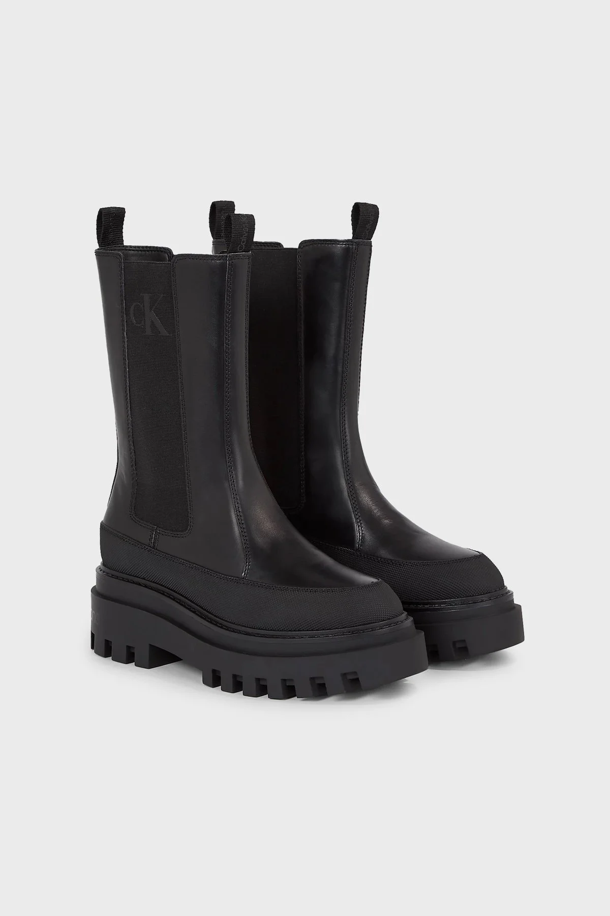 Calvin Klein Logolu Chelsea YW0YW011110GT Bayan Bot YW0YW01111 0GT SİYAH - 6