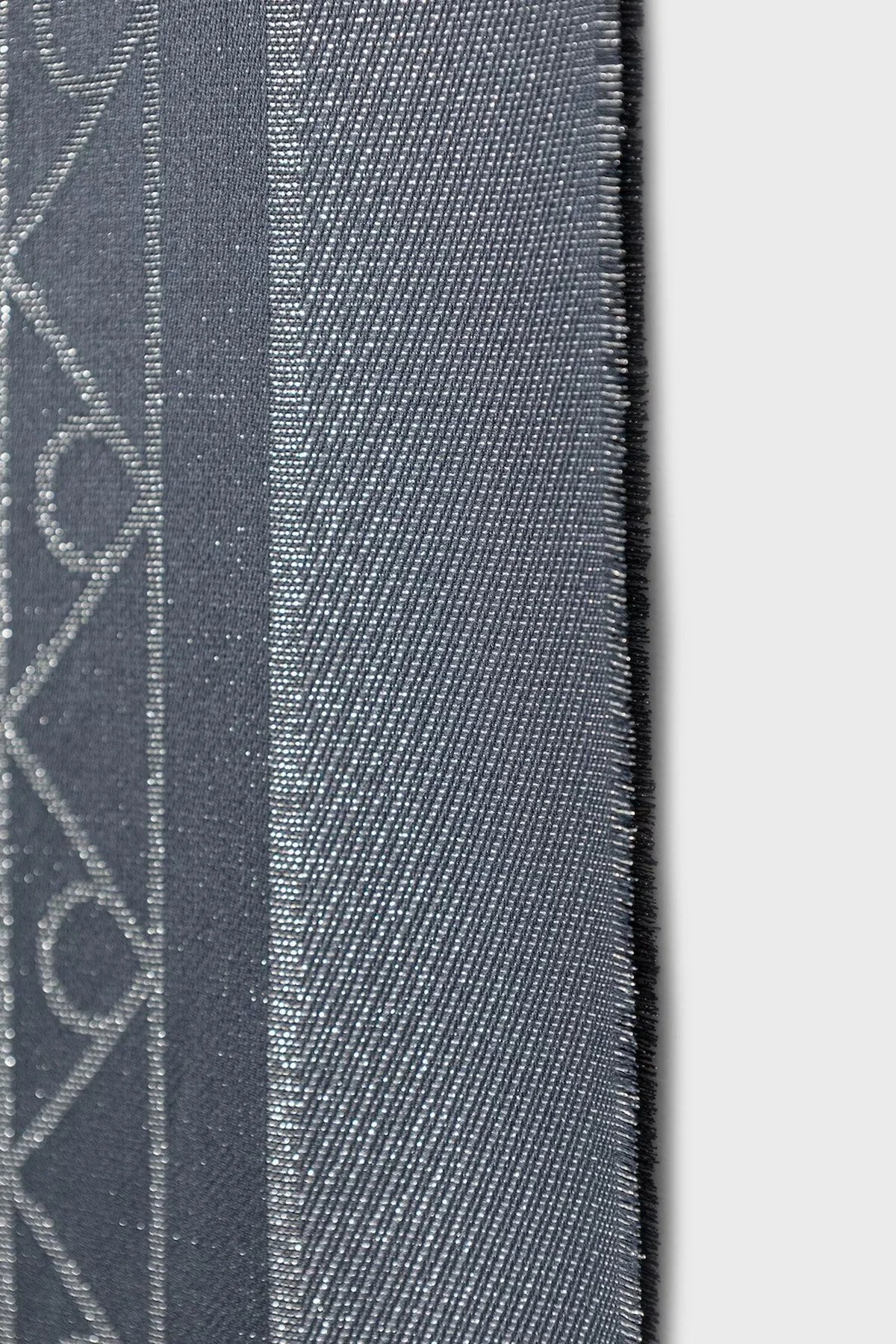 Calvin Klein Logolu Çift Taraflı 180 x 70 cm LV04F8062G11Z Bayan Şal LV04F8062G 11Z LACİVERT - 2