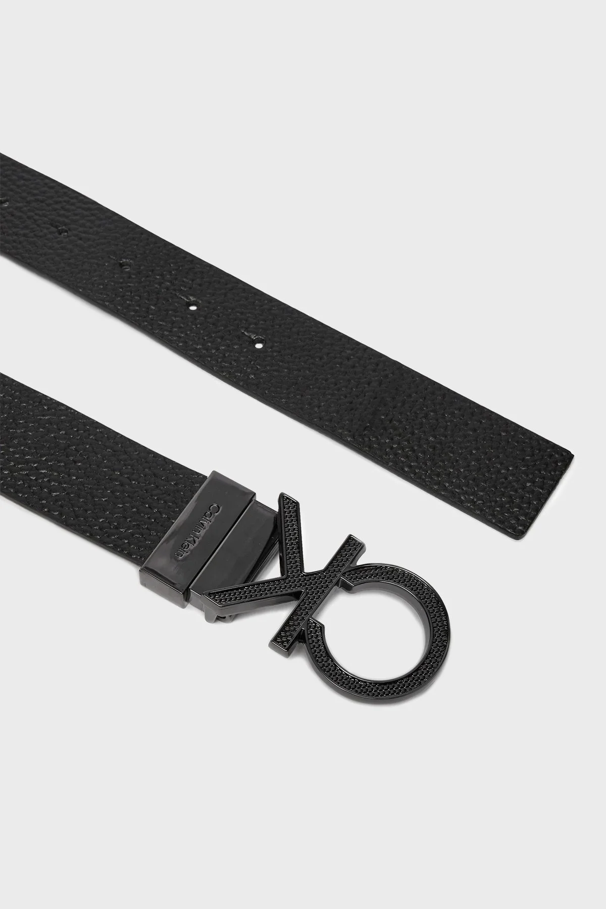 Calvin Klein Logolu Çift Taraflı Deri K50K511337BEH Erkek Kemer K50K511337 BEH SİYAH - 2