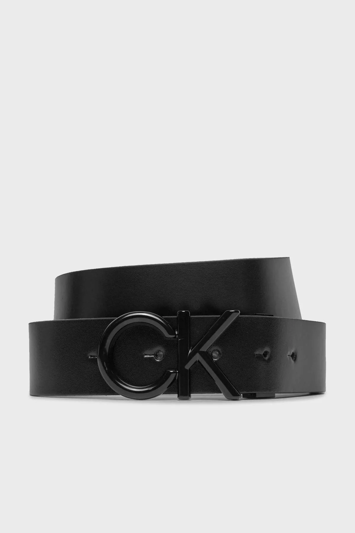 Calvin Klein Logolu Çift Taraflı Deri K50K511358BEH Erkek Kemer K50K511358 BEH SİYAH - 1