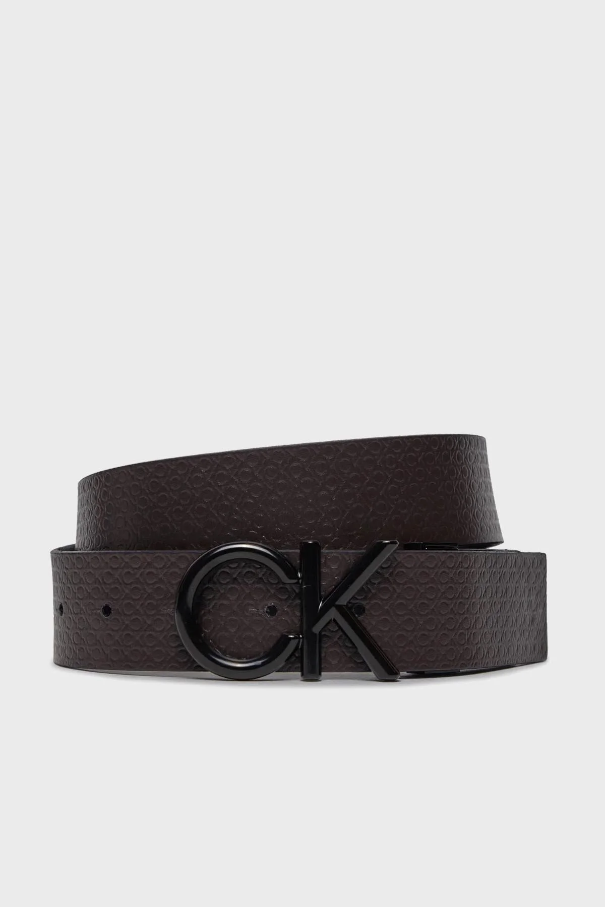 Calvin Klein Logolu Çift Taraflı Deri K50K511358BEH Erkek Kemer K50K511358 BEH SİYAH - 2