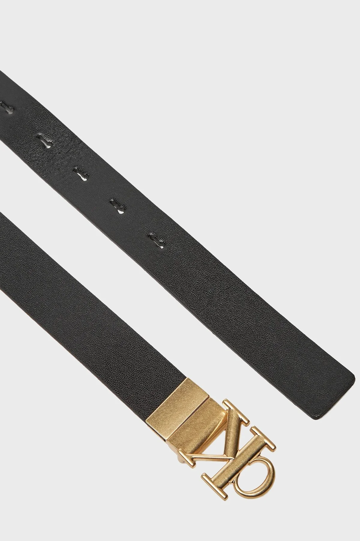 Calvin Klein Logolu Çift Taraflı LV04K7005GYIQ Bayan Kemer LV04K7005G YIQ SİYAH - 3