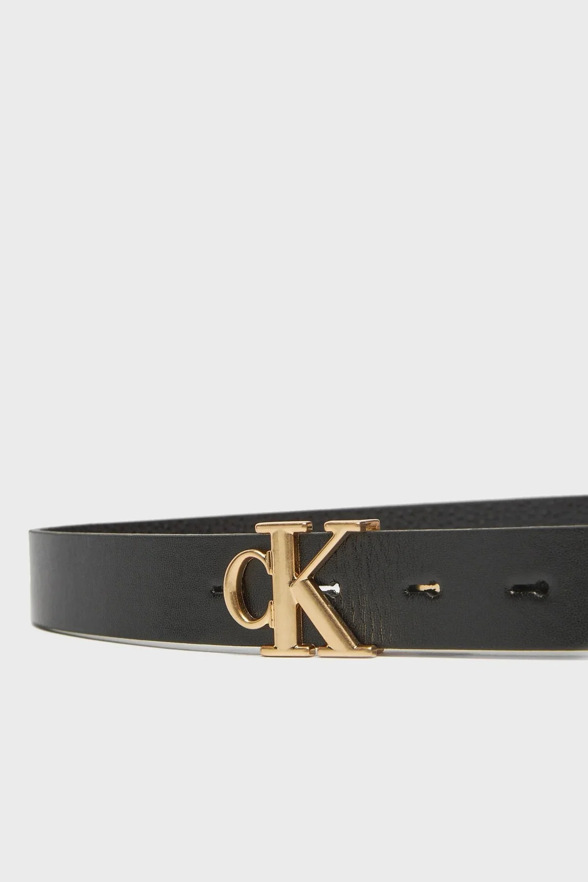 Calvin Klein Logolu Çift Taraflı LV04K7005GYIQ Bayan Kemer LV04K7005G YIQ SİYAH - 4