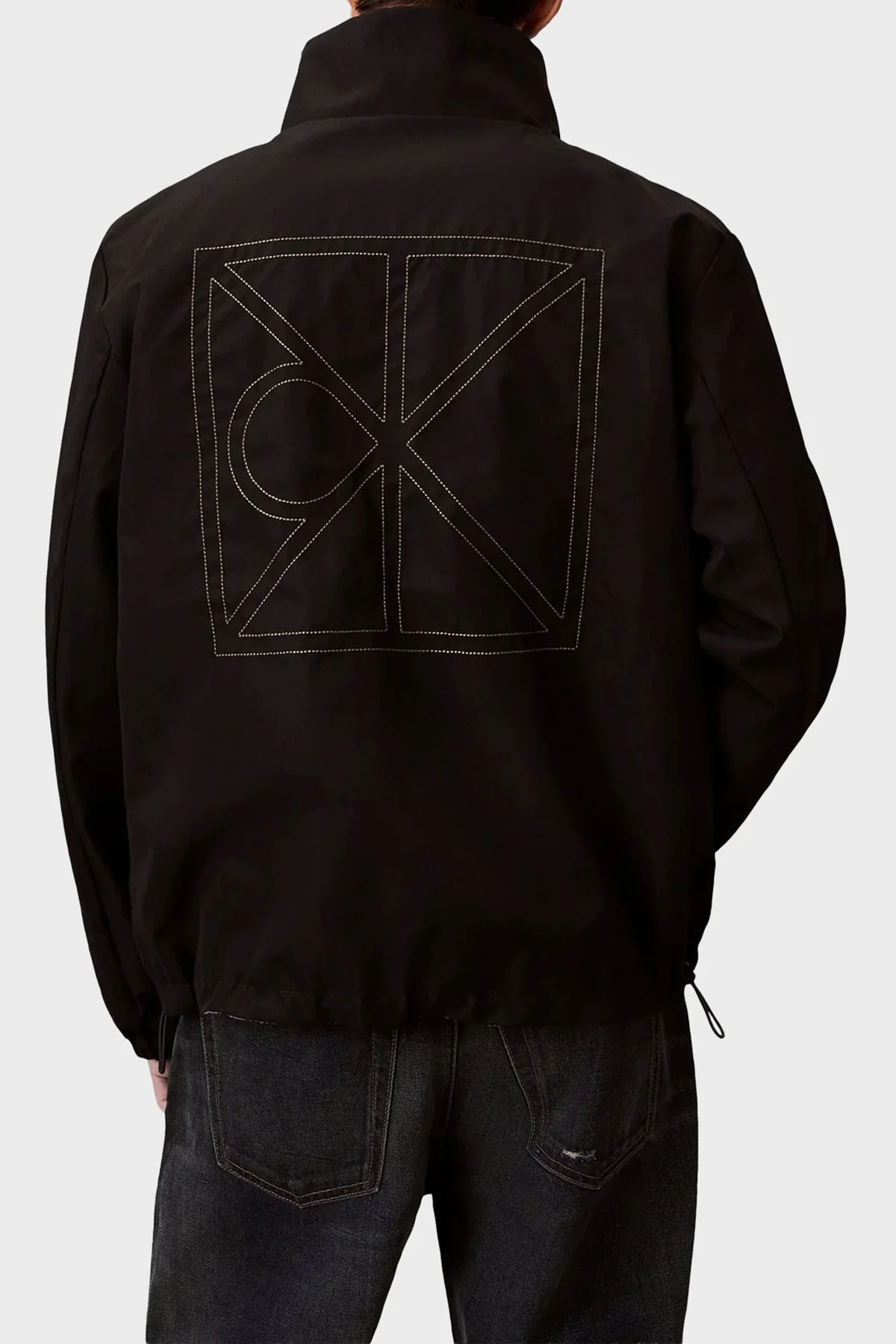 Calvin Klein Logolu Çift Taraflı Regular Fit Dik Yaka Erkek Ceket LV14RE522G PAY HAKİ - 3