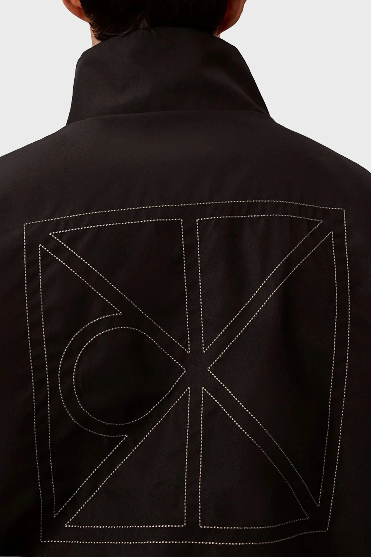 Calvin Klein Logolu Çift Taraflı Regular Fit Dik Yaka Erkek Ceket LV14RE522G PAY HAKİ - 5