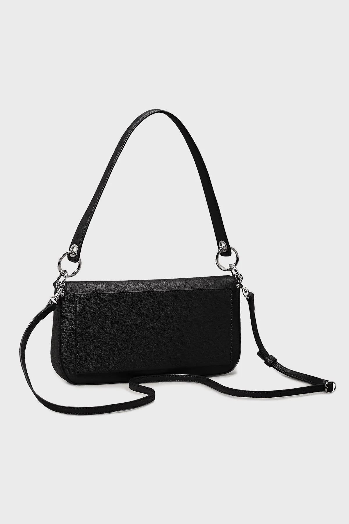 Calvin Klein Logolu Çıkarılabilir Askılı K60K613048BEH Bayan Çanta K60K613048 BEH SİYAH - 4