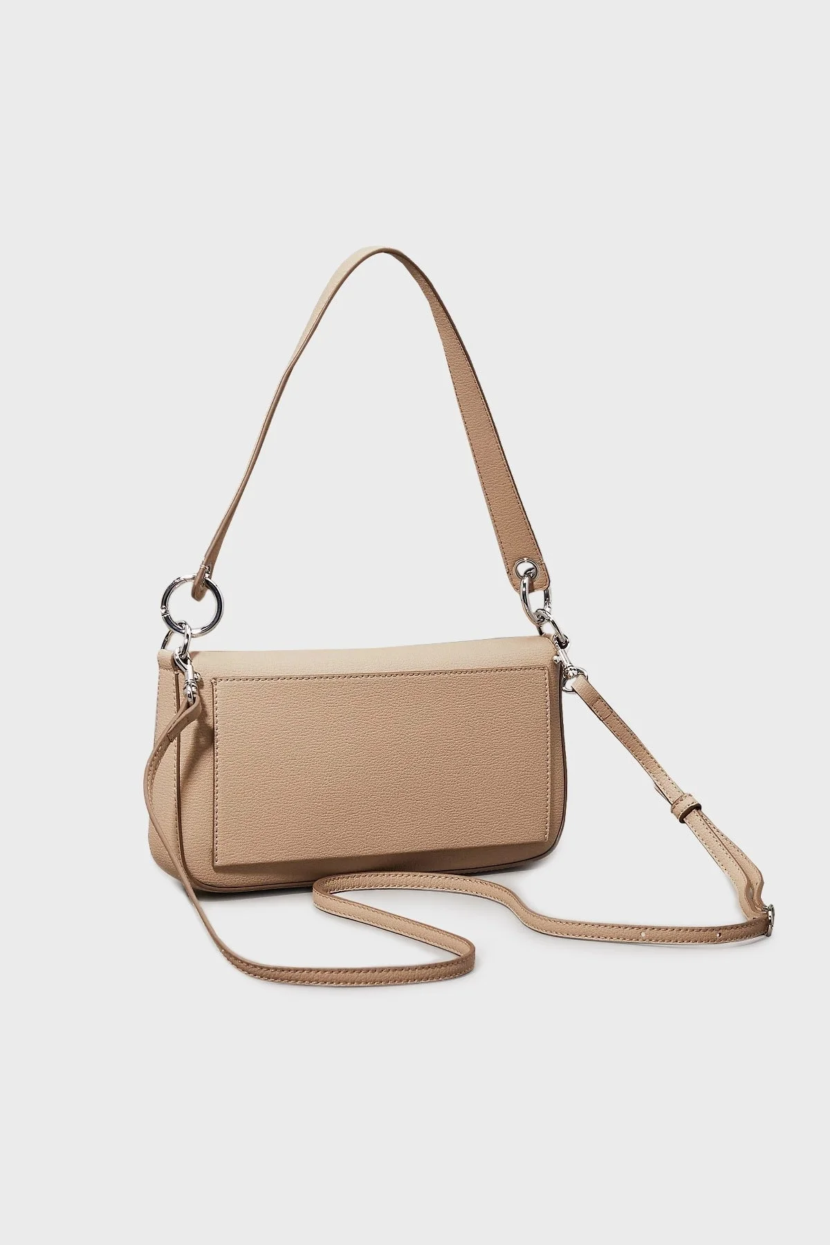 Calvin Klein Logolu Çıkarılabilir Askılı K60K613048PBF Bayan Çanta K60K613048 PBF BEJ - 4