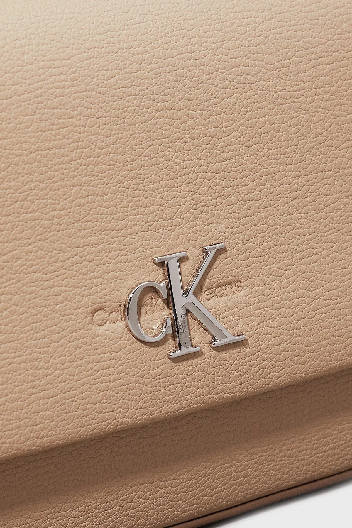 Calvin Klein Logolu Çıkarılabilir Askılı K60K613048PBF Bayan Çanta K60K613048 PBF BEJ - 6