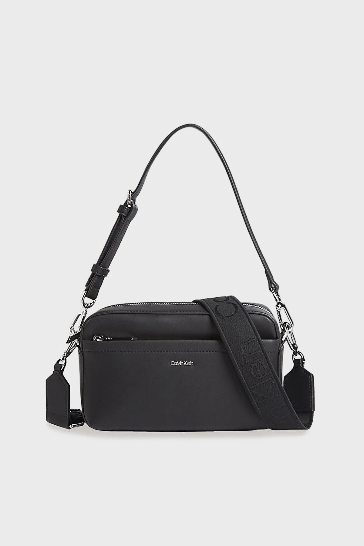 Calvin Klein Logolu Çıkarılabilir Askılı LV04F3094GUB1 Bayan Çanta LV04F3094G UB1 SİYAH - 1