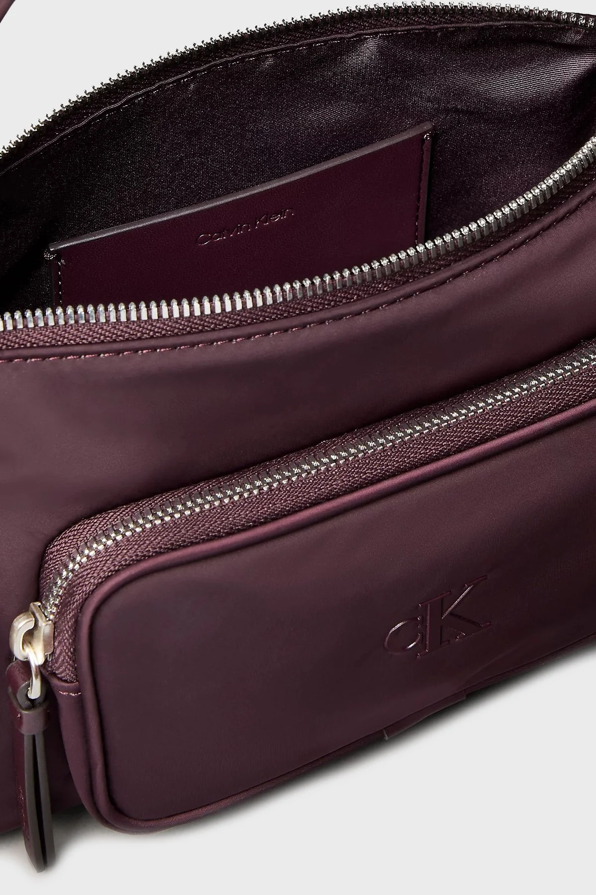 Calvin Klein Logolu Çıkarılabilir Askılı LV04F3132GBAP Bayan Çanta LV04F3132G BAP BORDO - 4