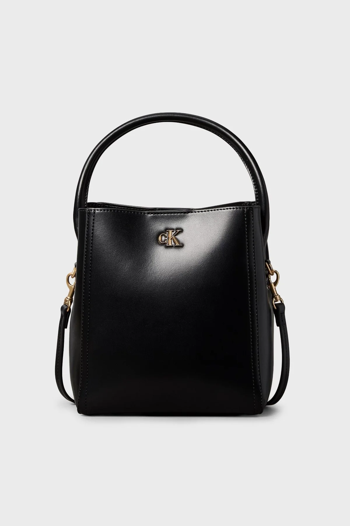 Calvin Klein Logolu Çıkarılabilir Askılı LV04F3174G001 Kadın Çanta LV04F3174G 001 Siyah - 1
