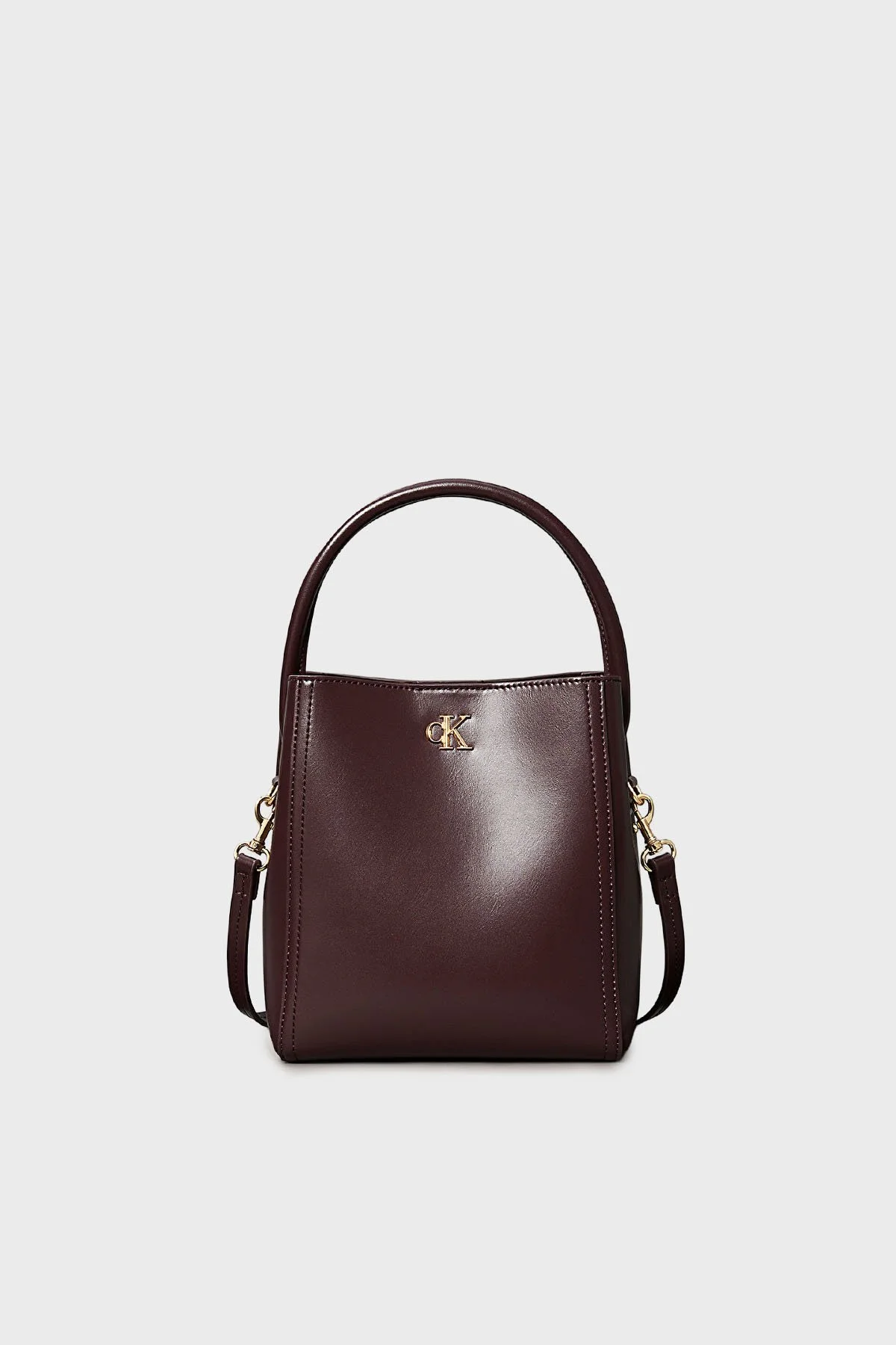 Calvin Klein Logolu Çıkarılabilir Askılı LV04F3174GBAP Bayan Çanta LV04F3174G BAP BORDO - 1