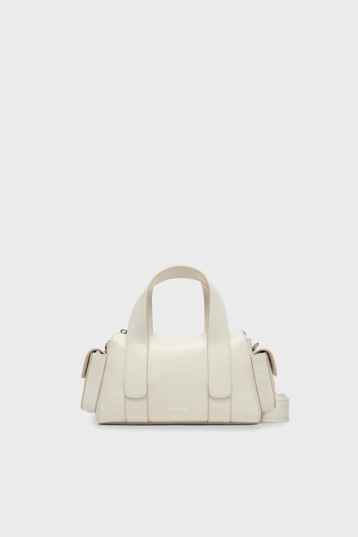 Calvin Klein Logolu Çıkarılabilir Askılı LV04F3291GFUP Bayan Çanta LV04F3291G FUP EKRU - 1