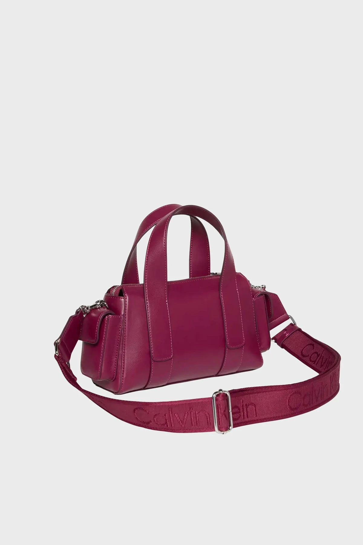 Calvin Klein Logolu Çıkarılabilir Askılı LV04F3291GZ1K Kadın Çanta LV04F3291G Z1K BORDO - 2