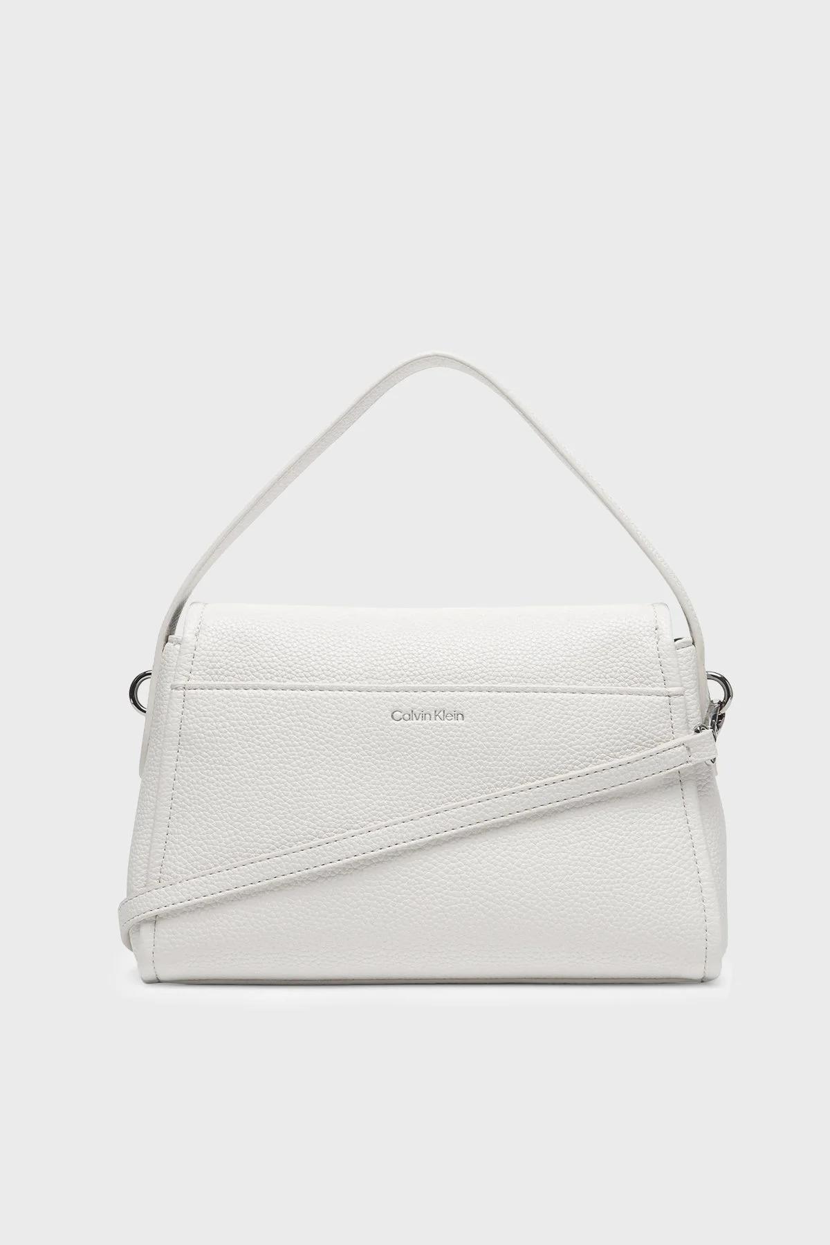 Calvin Klein Logolu Çıkarılabilir Askılı LV04F3425G4LX Bayan Çanta LV04F3425G 4LX BEYAZ - 3