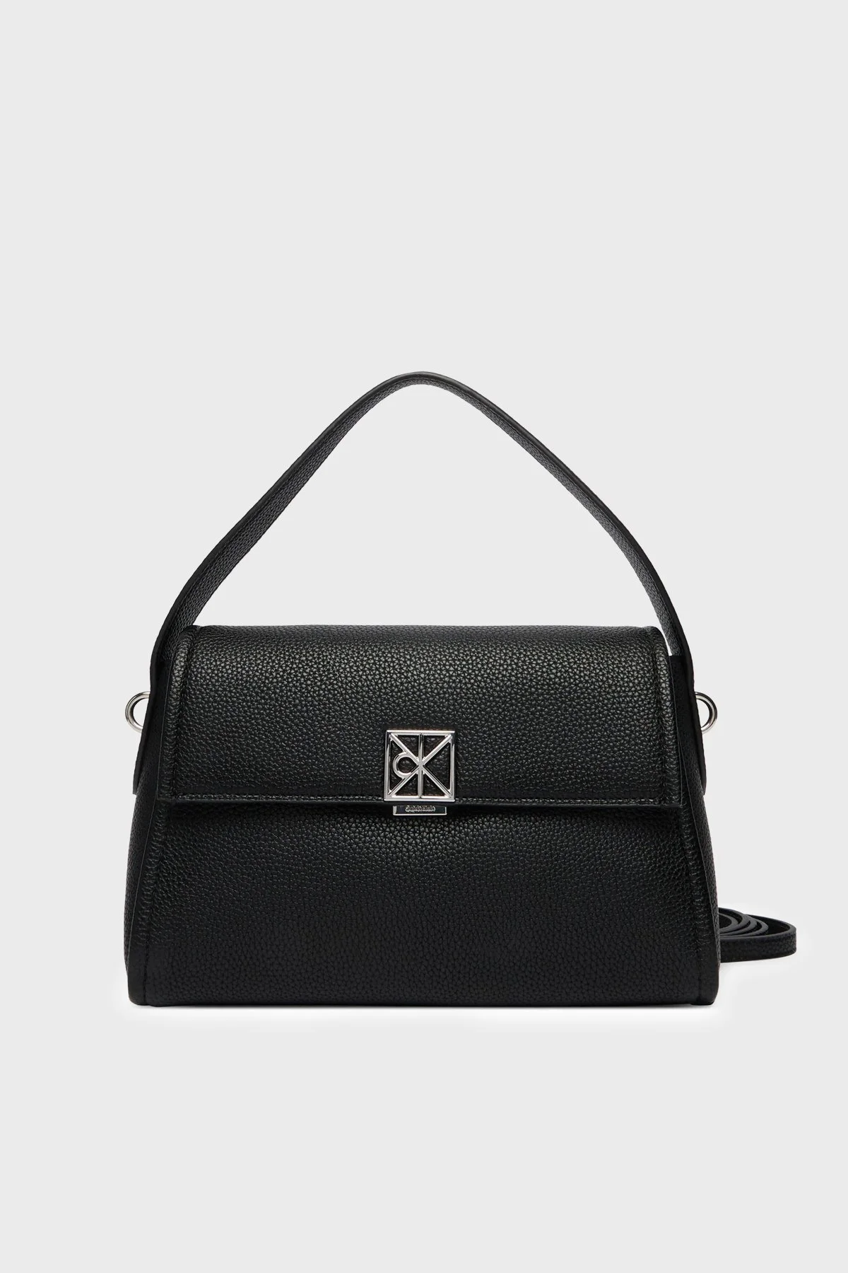 Calvin Klein Logolu Çıkarılabilir Askılı LV04F3425GUB1 Bayan Çanta LV04F3425G UB1 SİYAH - 1