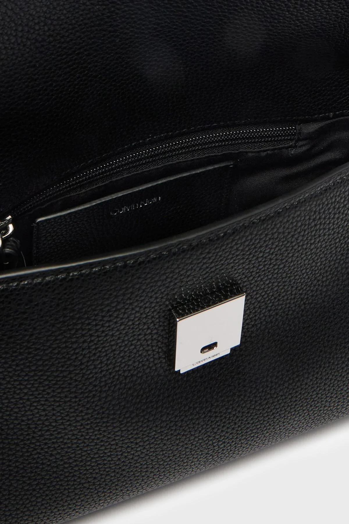 Calvin Klein Logolu Çıkarılabilir Askılı LV04F3425GUB1 Bayan Çanta LV04F3425G UB1 SİYAH - 5