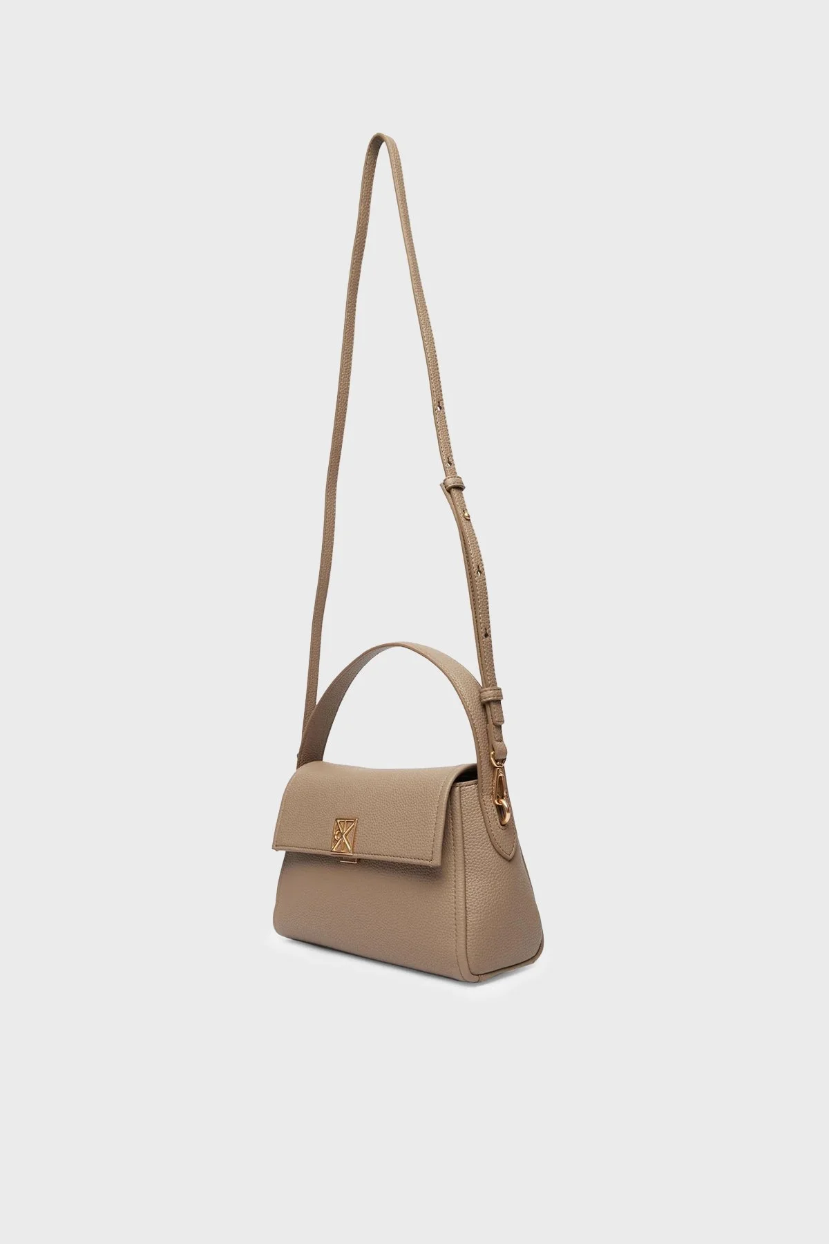 Calvin Klein Logolu Çıkarılabilir Askılı LV04F3425GVFU Bayan Çanta LV04F3425G VFU TOPRAK - 4