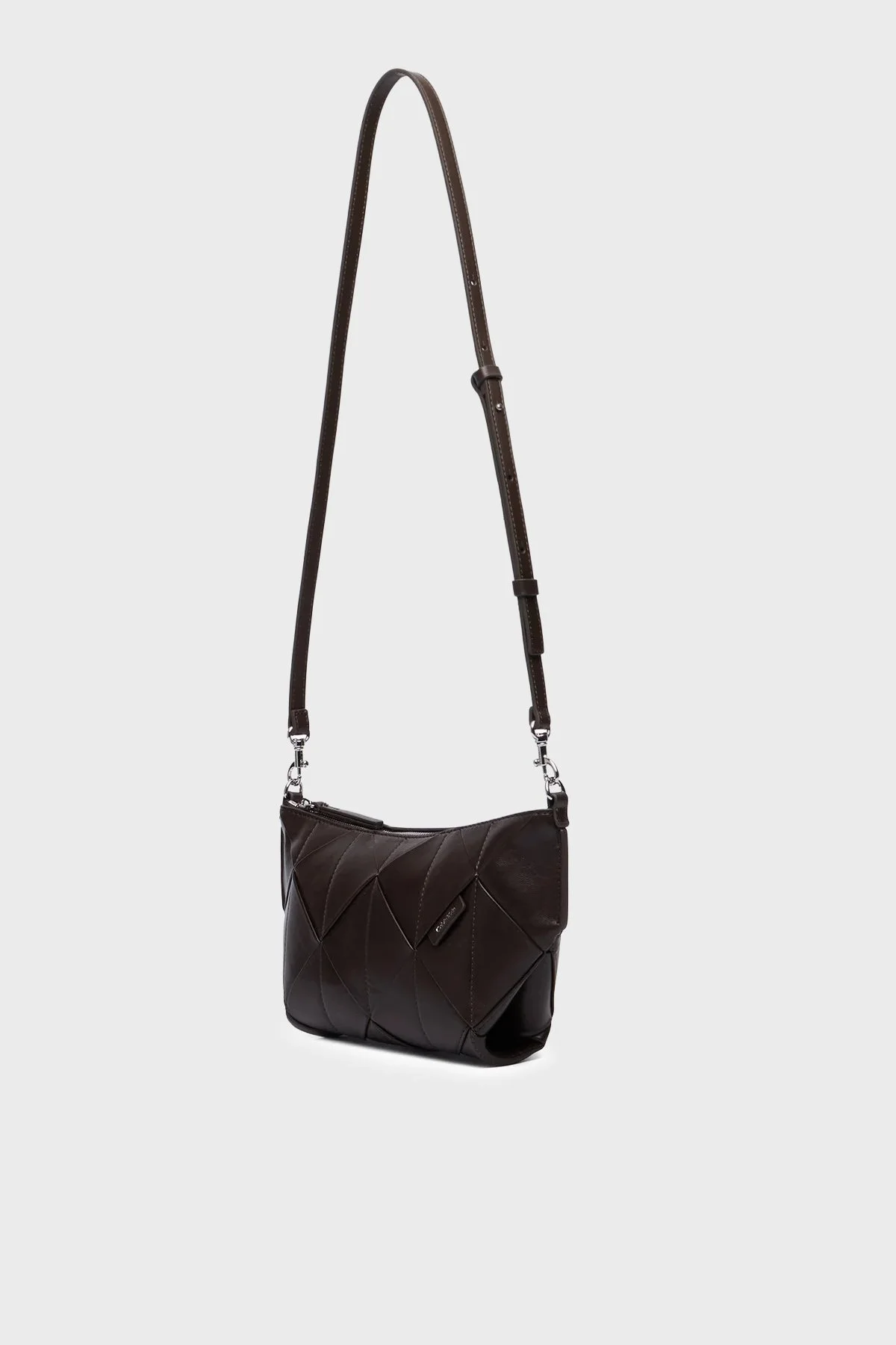 Calvin Klein Logolu Çıkarılabilir Askılı LV04F3546GBAL Kadın Çanta LV04F3546G BAL KAHVE - 4