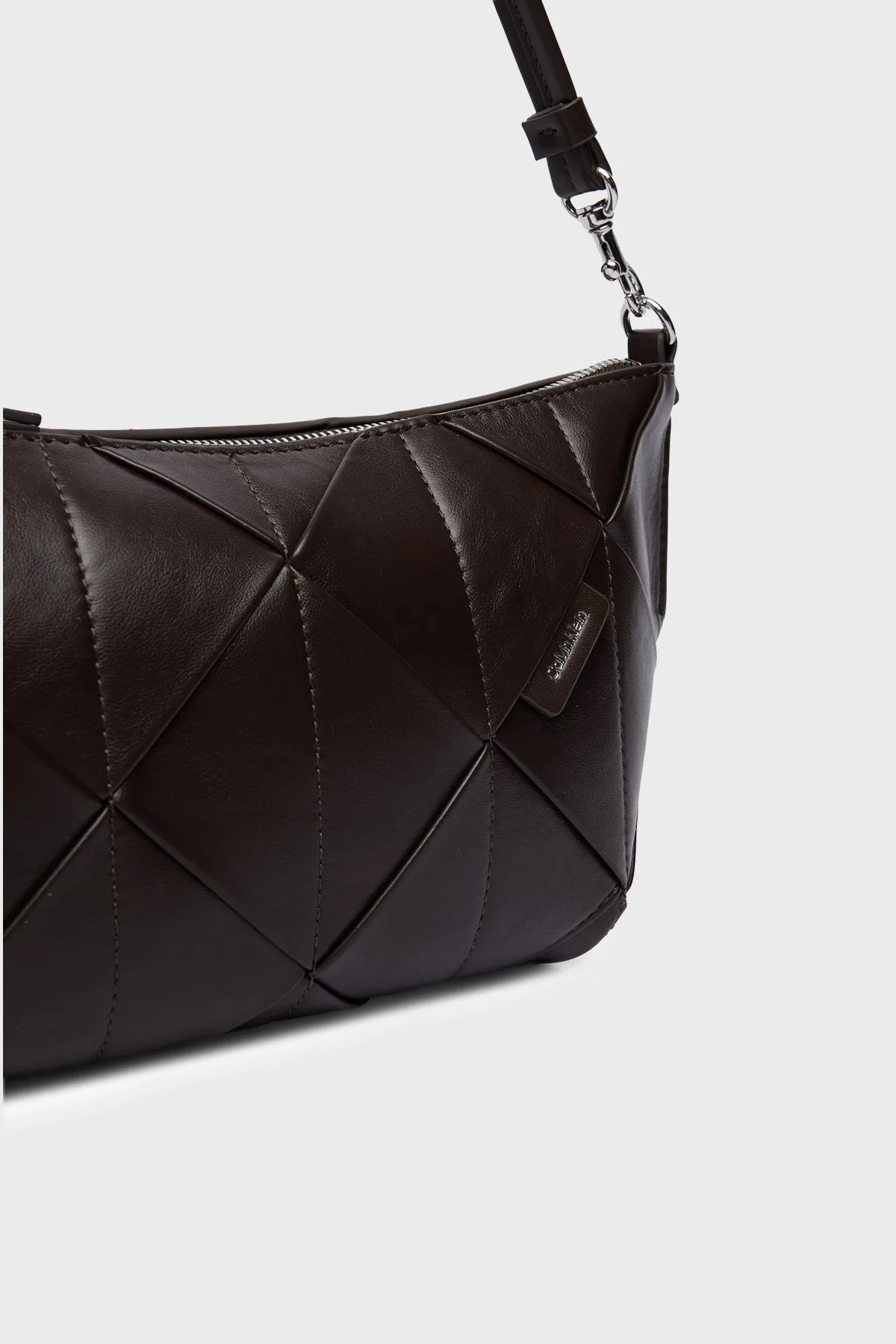 Calvin Klein Logolu Çıkarılabilir Askılı LV04F3546GBAL Kadın Çanta LV04F3546G BAL KAHVE - 6