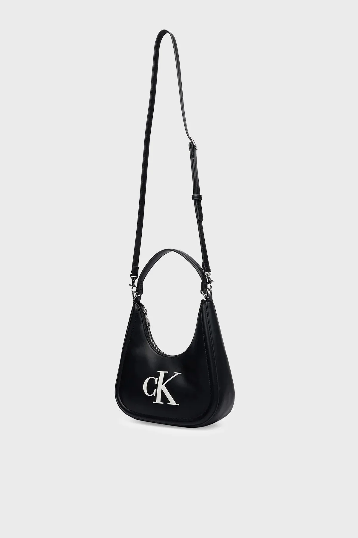 Calvin Klein Logolu Çıkarılabilir Askılı LV04F3561G3L2 Kadın Çanta LV04F3561G 3L2 SİYAH - 1