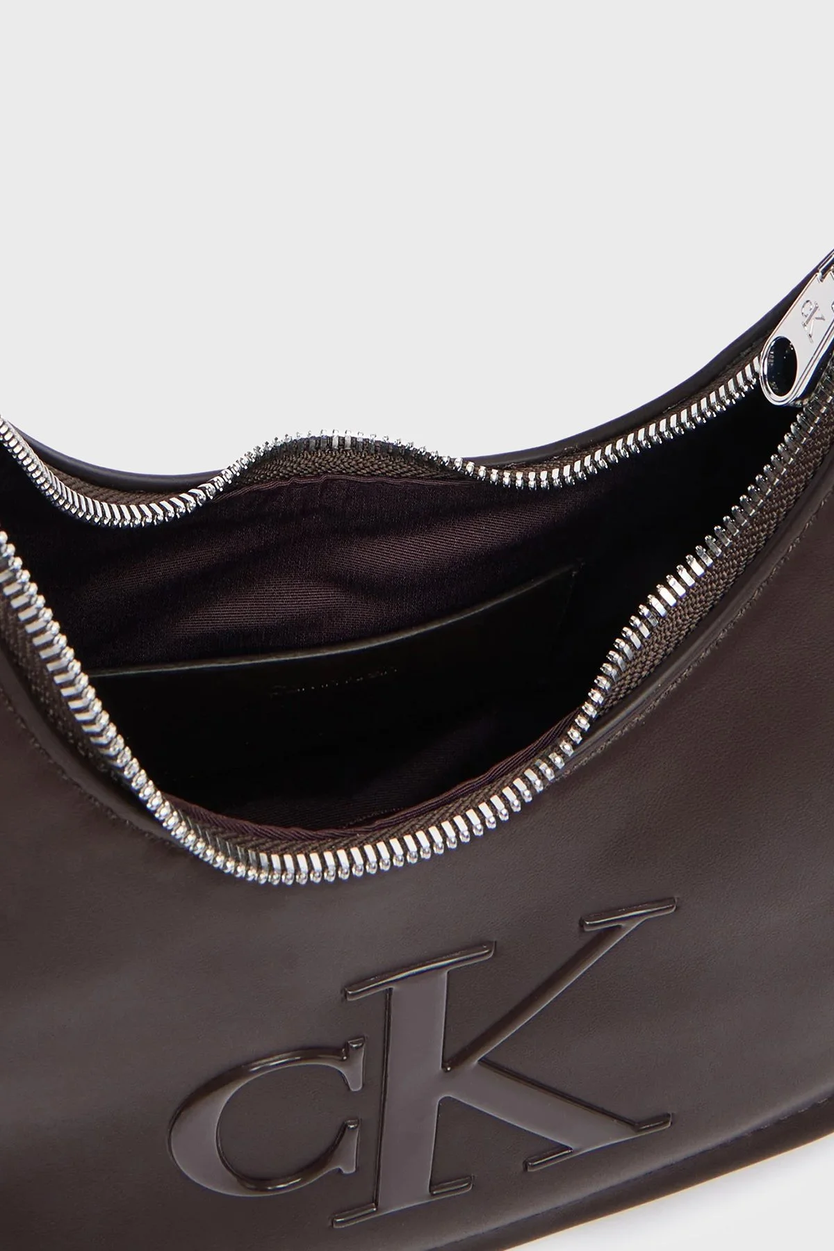 Calvin Klein Logolu Çıkarılabilir Askılı LV04F3561GBAL Kadın Çanta LV04F3561G BAL Kahve - 5