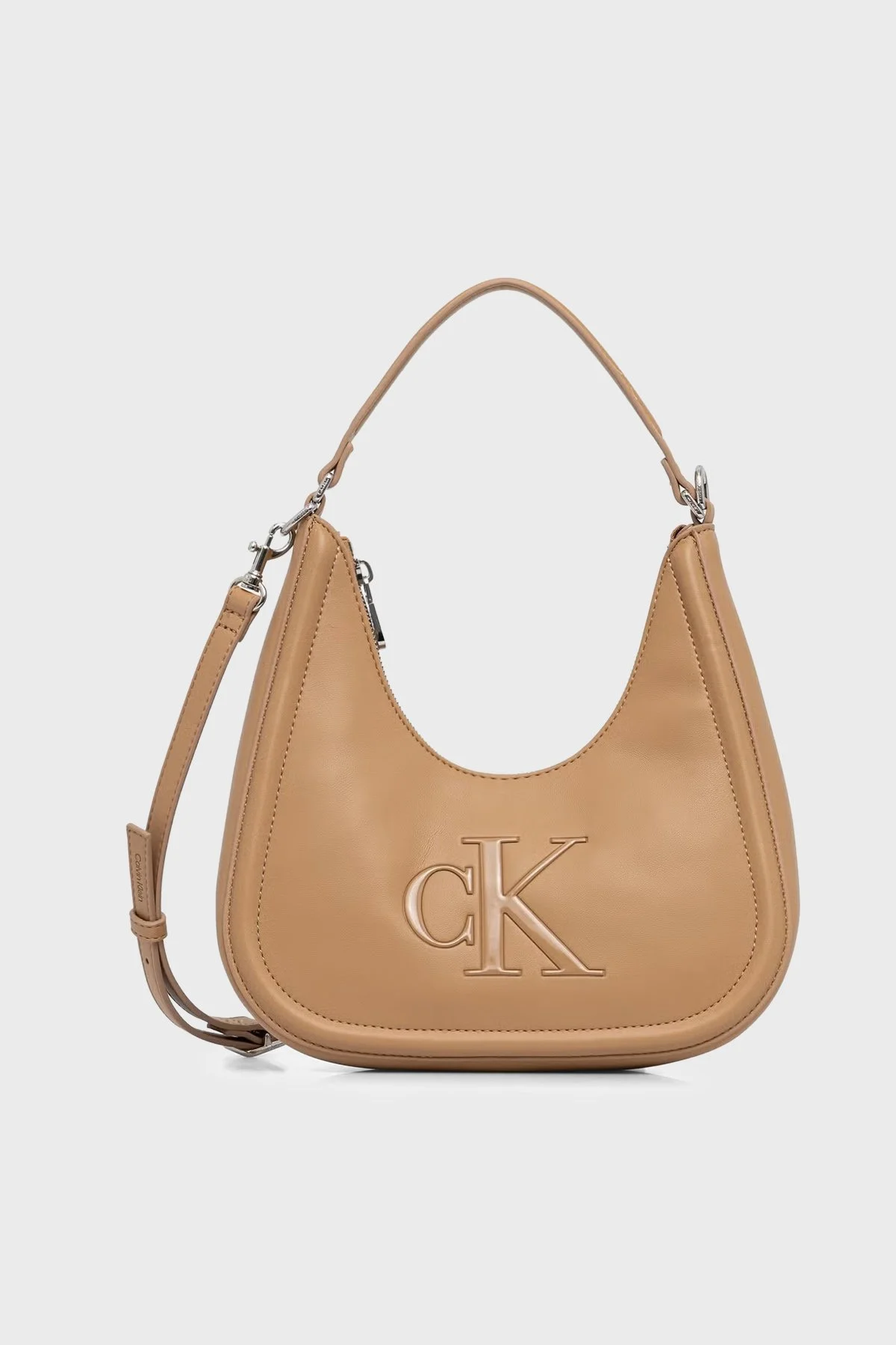 Calvin Klein Logolu Çıkarılabilir Askılı LV04F3561GRAJ Kadın Çanta LV04F3561G RAJ BEJ - 1