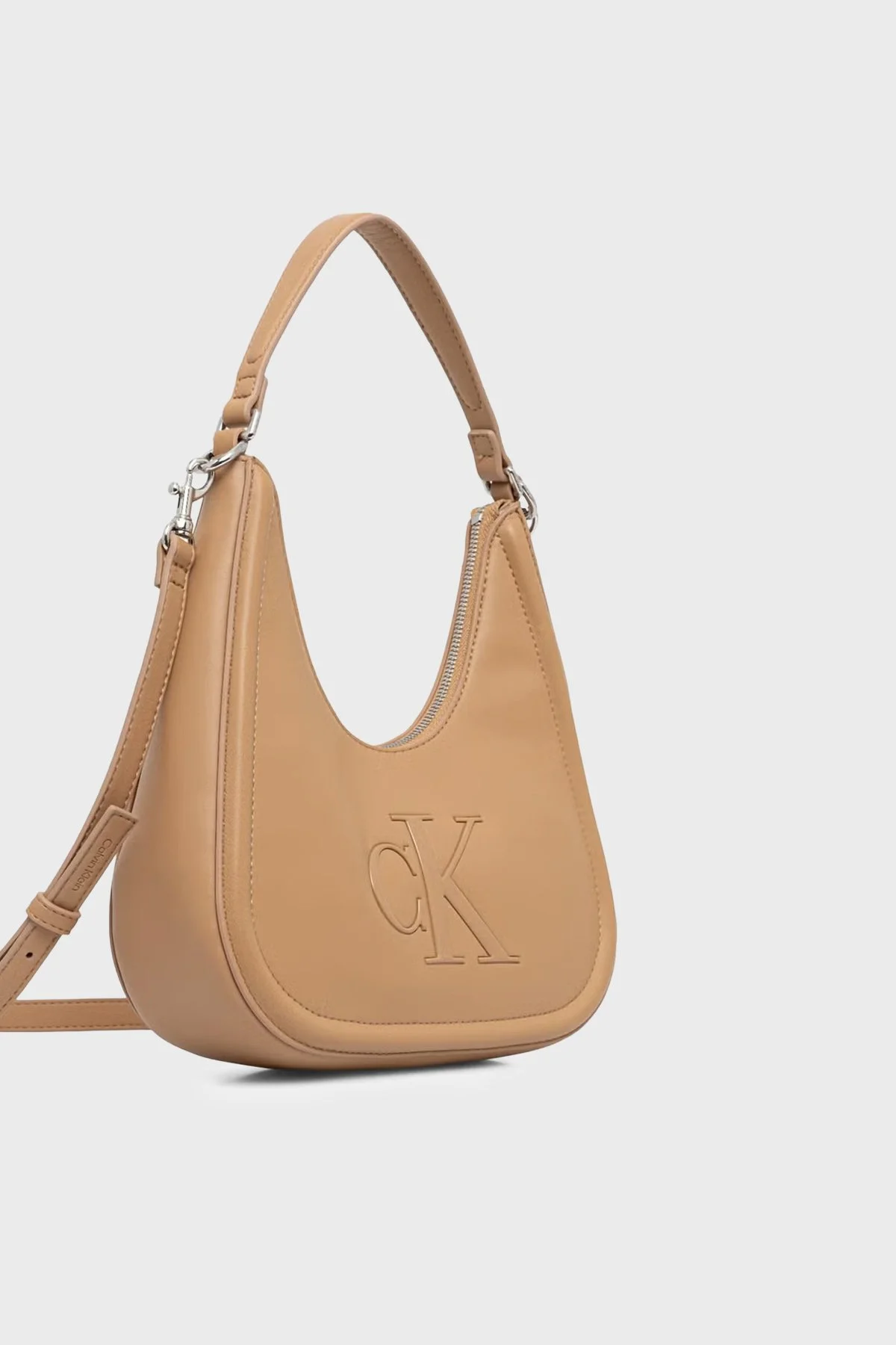 Calvin Klein Logolu Çıkarılabilir Askılı LV04F3561GRAJ Kadın Çanta LV04F3561G RAJ BEJ - 3