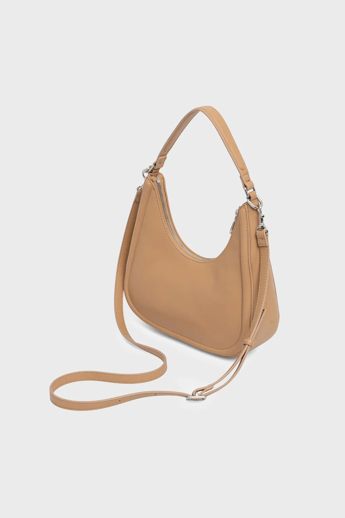 Calvin Klein Logolu Çıkarılabilir Askılı LV04F3561GRAJ Kadın Çanta LV04F3561G RAJ BEJ - 4