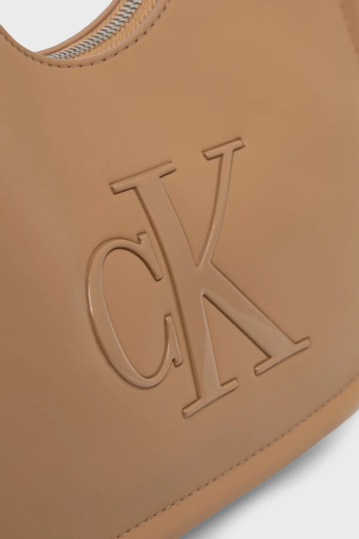 Calvin Klein Logolu Çıkarılabilir Askılı LV04F3561GRAJ Kadın Çanta LV04F3561G RAJ BEJ - 6