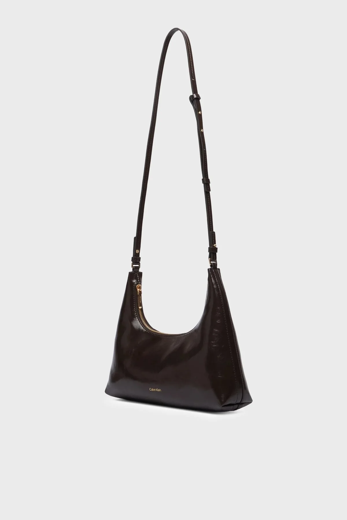 Calvin Klein Logolu Çıkarılabilir Askılı LV04F3737GBAL Kadın Çanta LV04F3737G BAL Kahve - 4