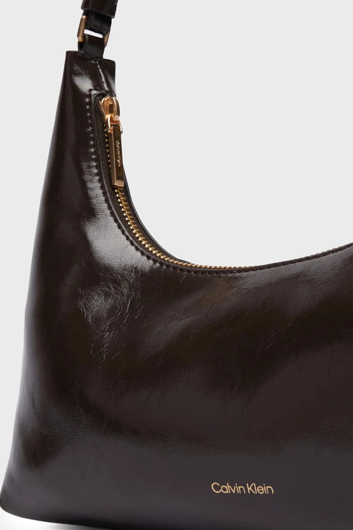 Calvin Klein Logolu Çıkarılabilir Askılı LV04F3737GBAL Kadın Çanta LV04F3737G BAL Kahve - 6