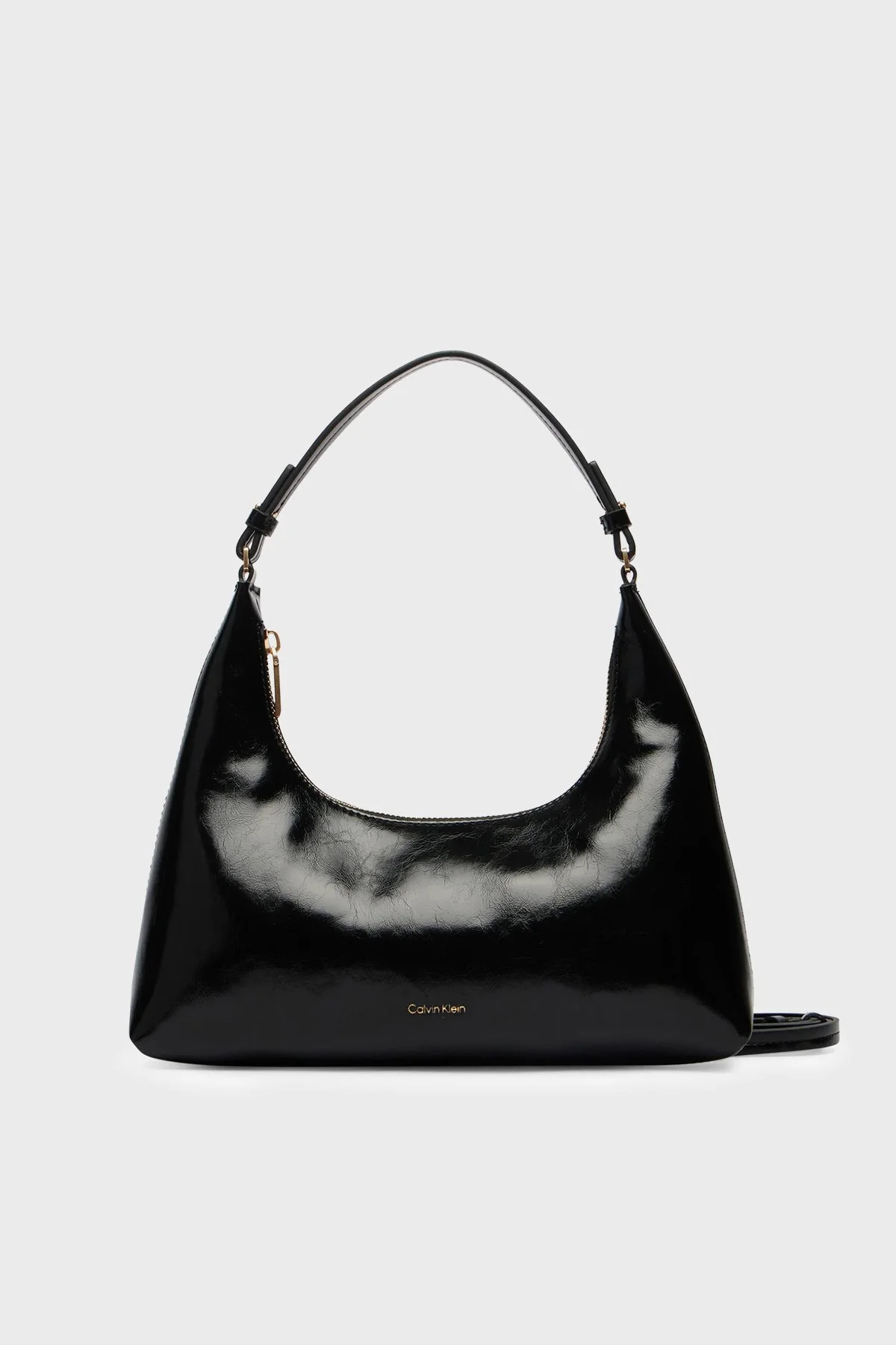 Calvin Klein Logolu Çıkarılabilir Askılı LV04F3737GUB1 Kadın Çanta LV04F3737G UB1 SİYAH - 1