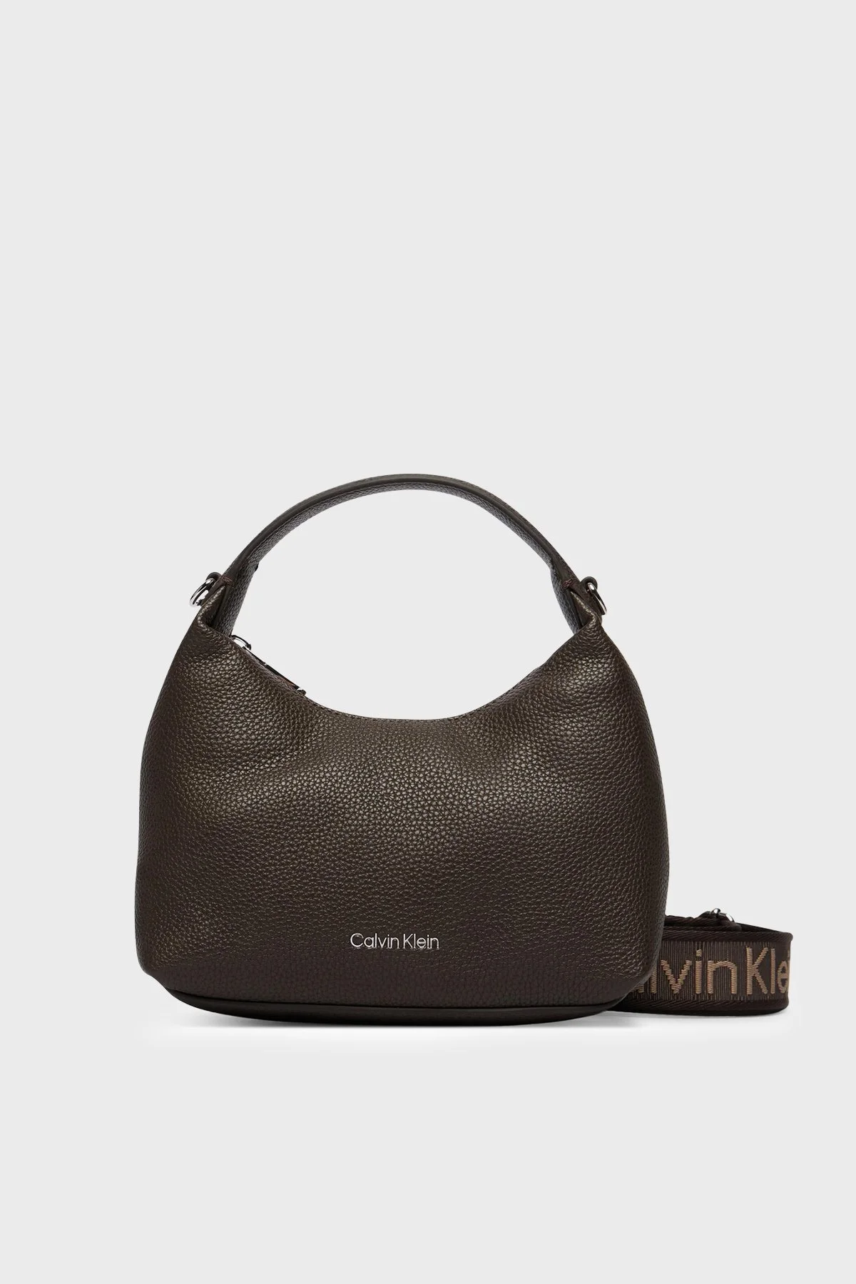 Calvin Klein Logolu Çıkarılabilir Askılı LV04F3892GBAL Kadın Çanta LV04F3892G BAL Kahve - 1