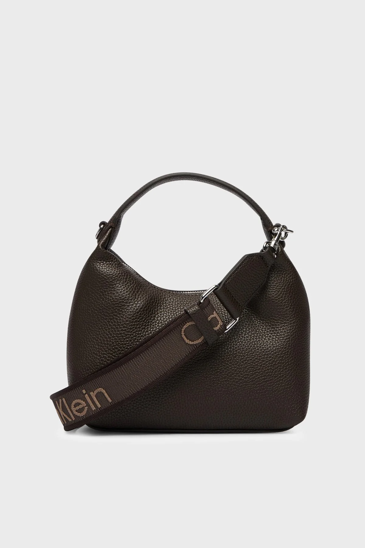 Calvin Klein Logolu Çıkarılabilir Askılı LV04F3892GBAL Kadın Çanta LV04F3892G BAL Kahve - 3
