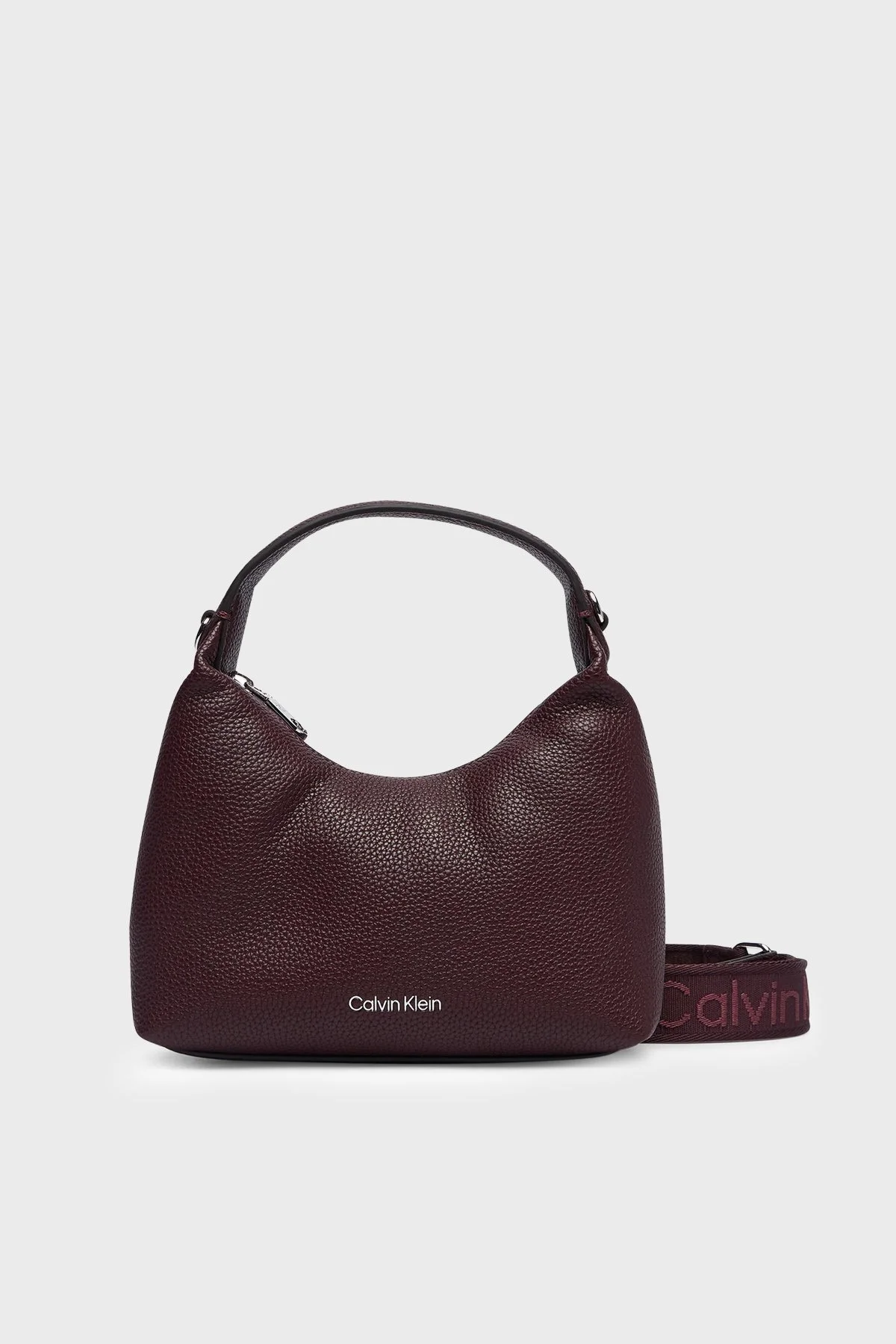 Calvin Klein Logolu Çıkarılabilir Askılı LV04F3892GBAP Kadın Çanta LV04F3892G BAP Bordo - 1