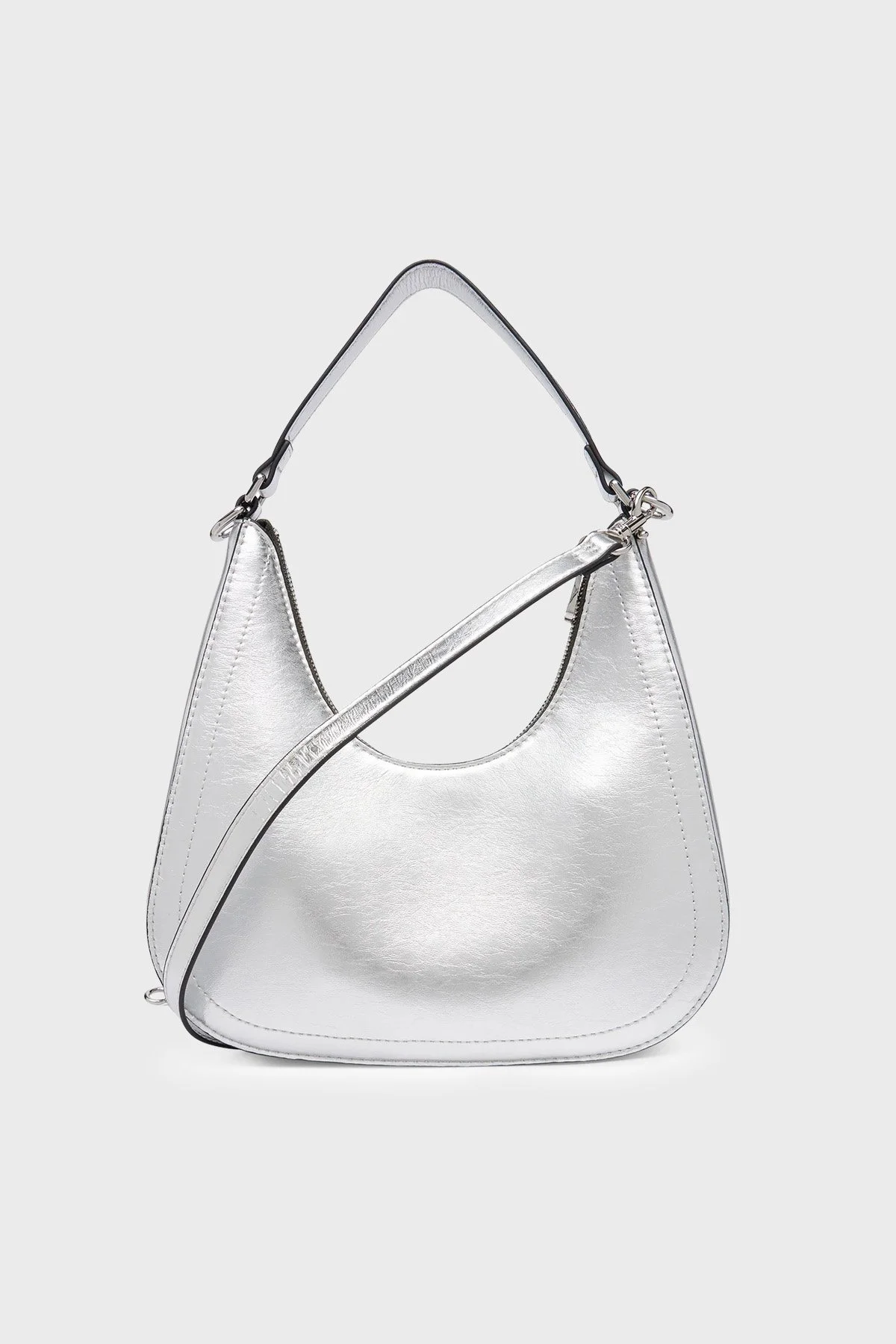 Calvin Klein Logolu Çıkarılabilir Askılı LV04F3897G3JH Kadın Çanta LV04F3897G 3JH Gümüş - 3