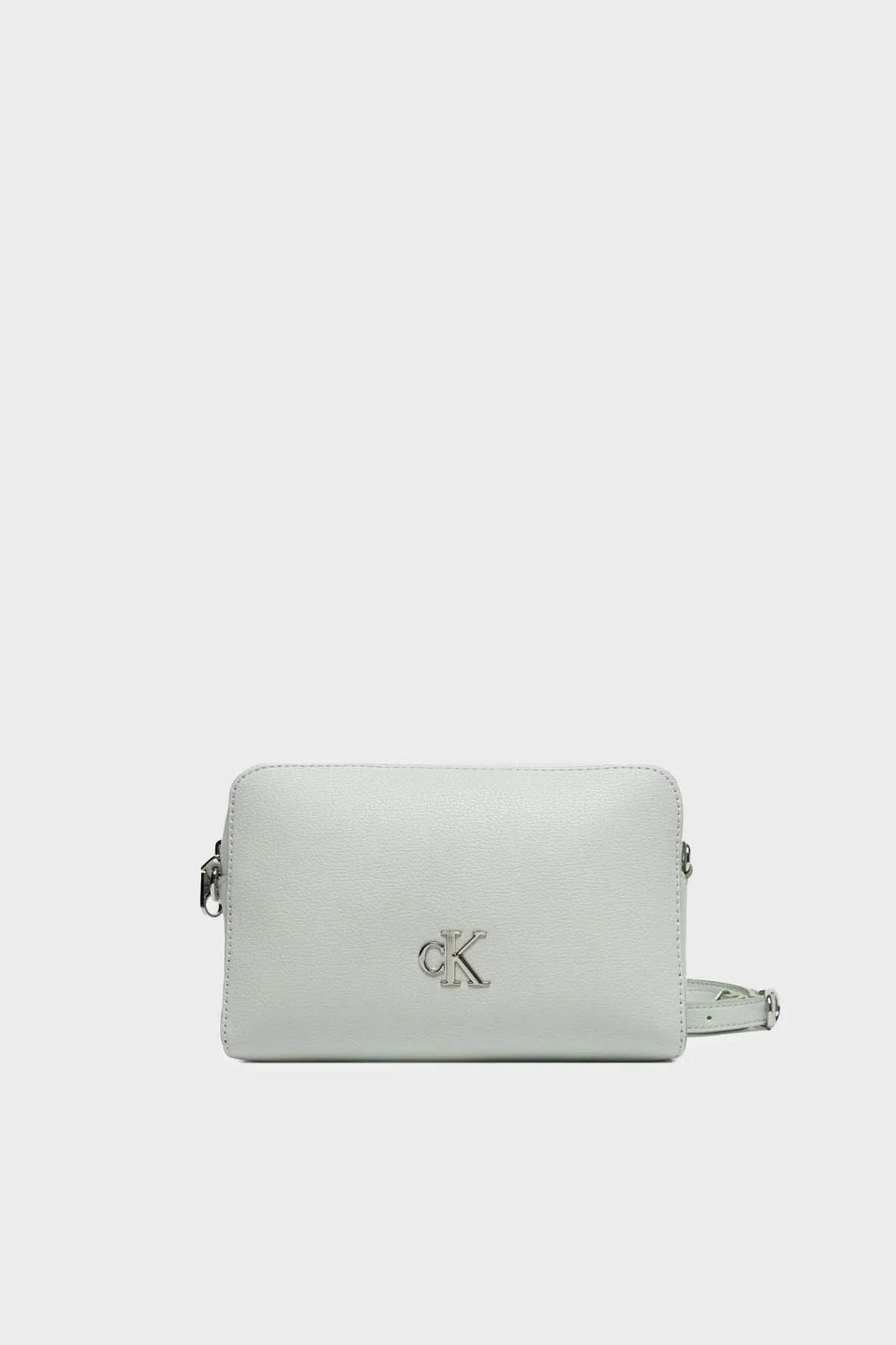 US Calvin Klein Logolu Çıkarılabilir Askılı LV04K3162GGN9 Bayan Çanta LV04K3162G GN9 AÇIK GRİ - 5