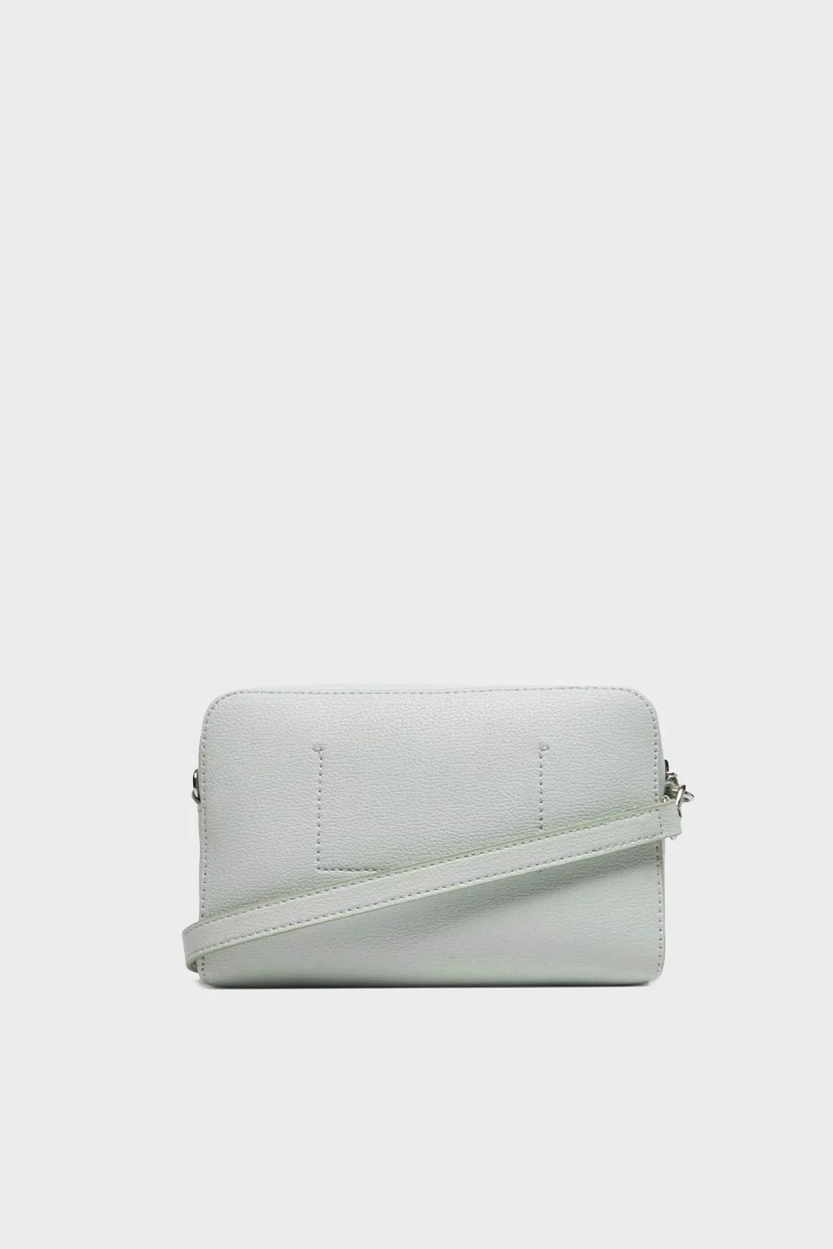 US Calvin Klein Logolu Çıkarılabilir Askılı LV04K3162GGN9 Bayan Çanta LV04K3162G GN9 AÇIK GRİ - 6