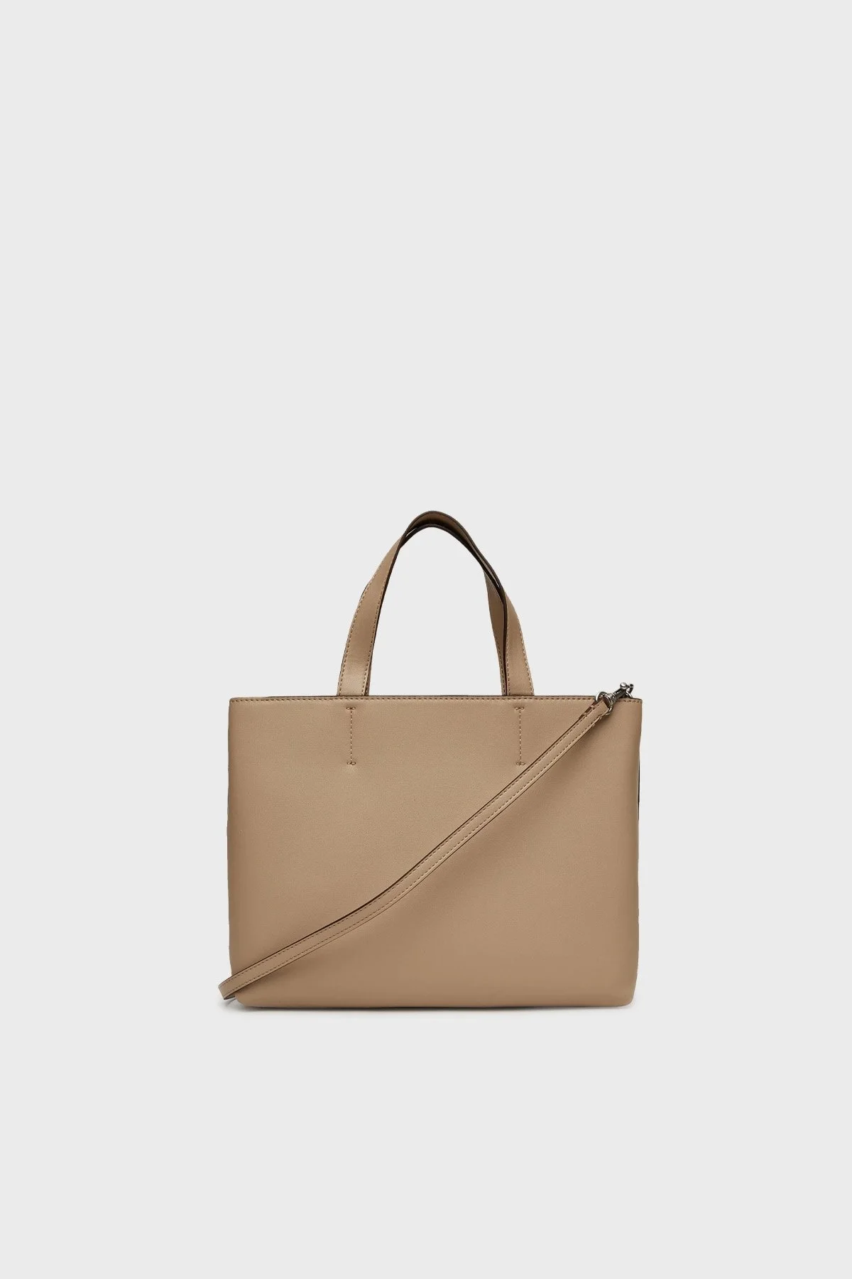 Calvin Klein Logolu Çıkarılabilir Askılı Tote LV04K3111GPBF Bayan Çanta LV04K3111G PBF BEJ - 2